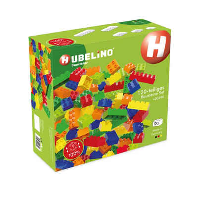 Hubelino Konstruktions-Spielset 400390 bunte Bausteine Box (120-teilig)