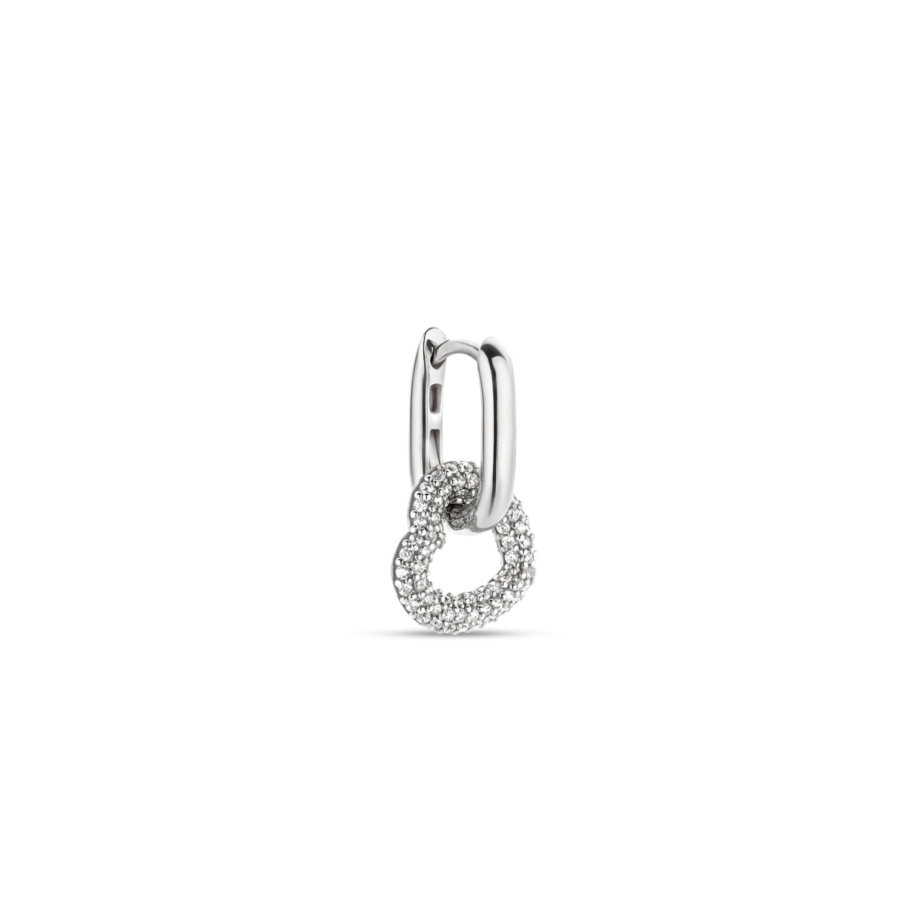 TI SENTO - Milano Paar Ohrstecker The Heart Pendant Creole 925er Sterlingsilber