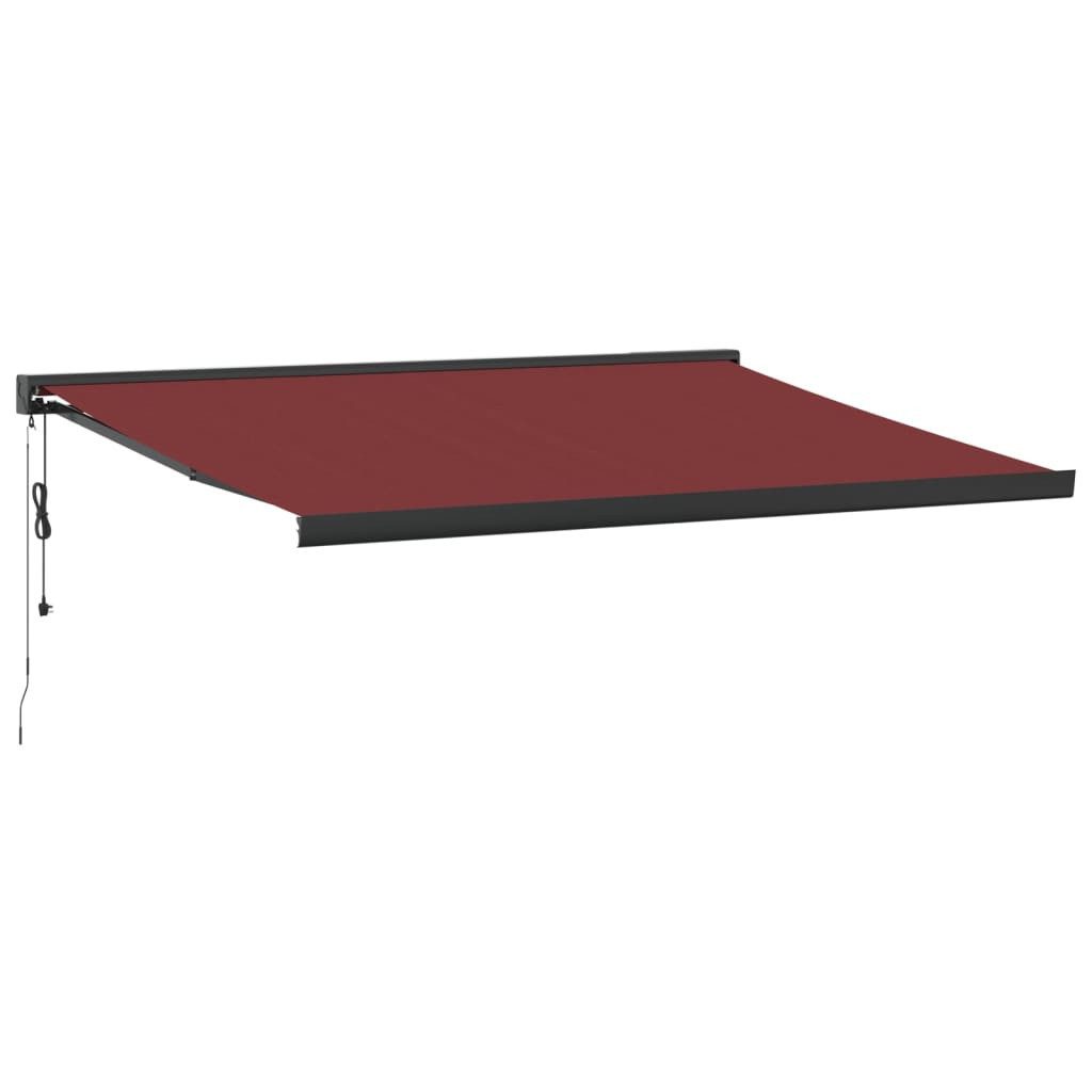 vidaXL Markise 450 x 300 cm Markise Automatisch Burgunderrot 450x300 cm