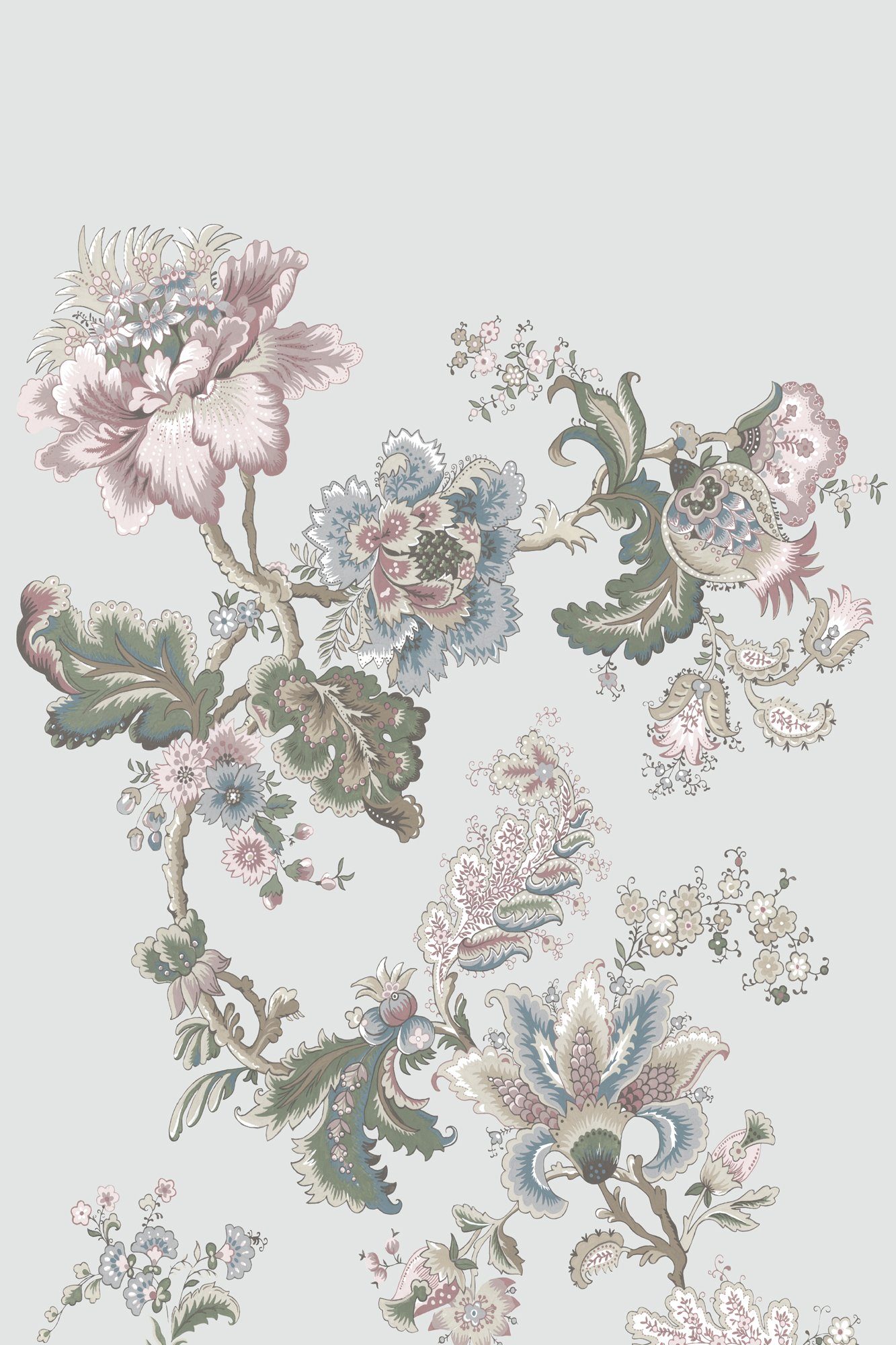 Rasch Fototapete Rasch Sophia, Floral, braun grün 711844