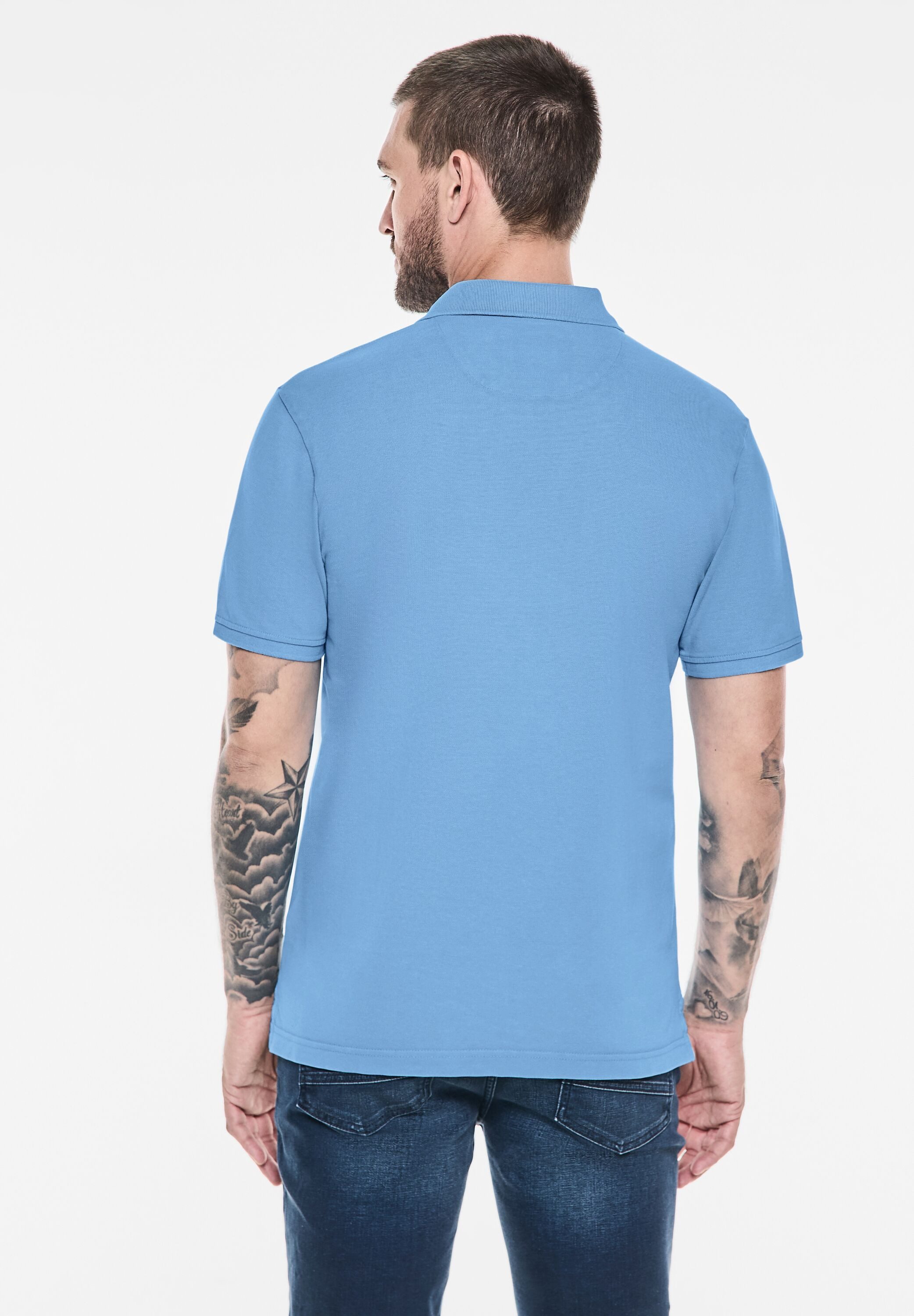 STREET ONE MEN Poloshirt aus reiner günstig online kaufen