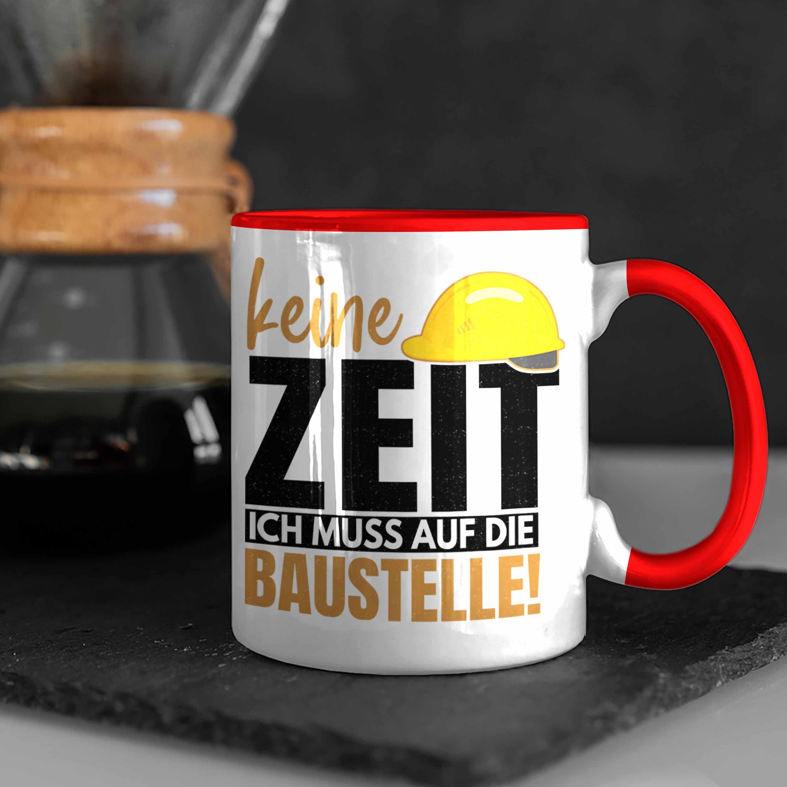 Trendation Tasse Trendation - Bauherr Geschenk Spruch Tasse Bauherrin Männer Lustiger S