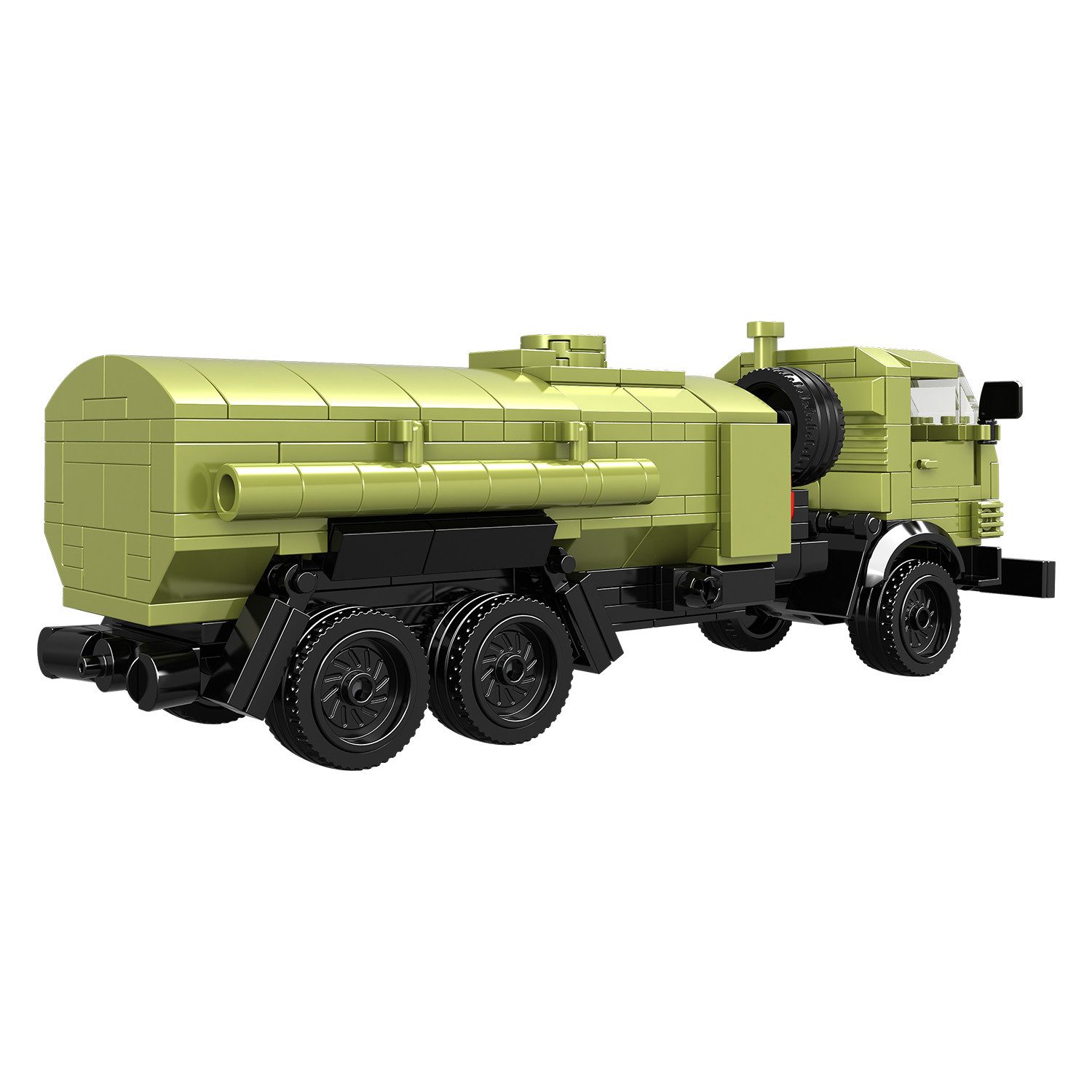 Gamedealer Spielzeug-LKW Kamaz 4310 Tankwagen LKW Klemmbausteine Modell 1:25 428 Teile, (428-tlg)