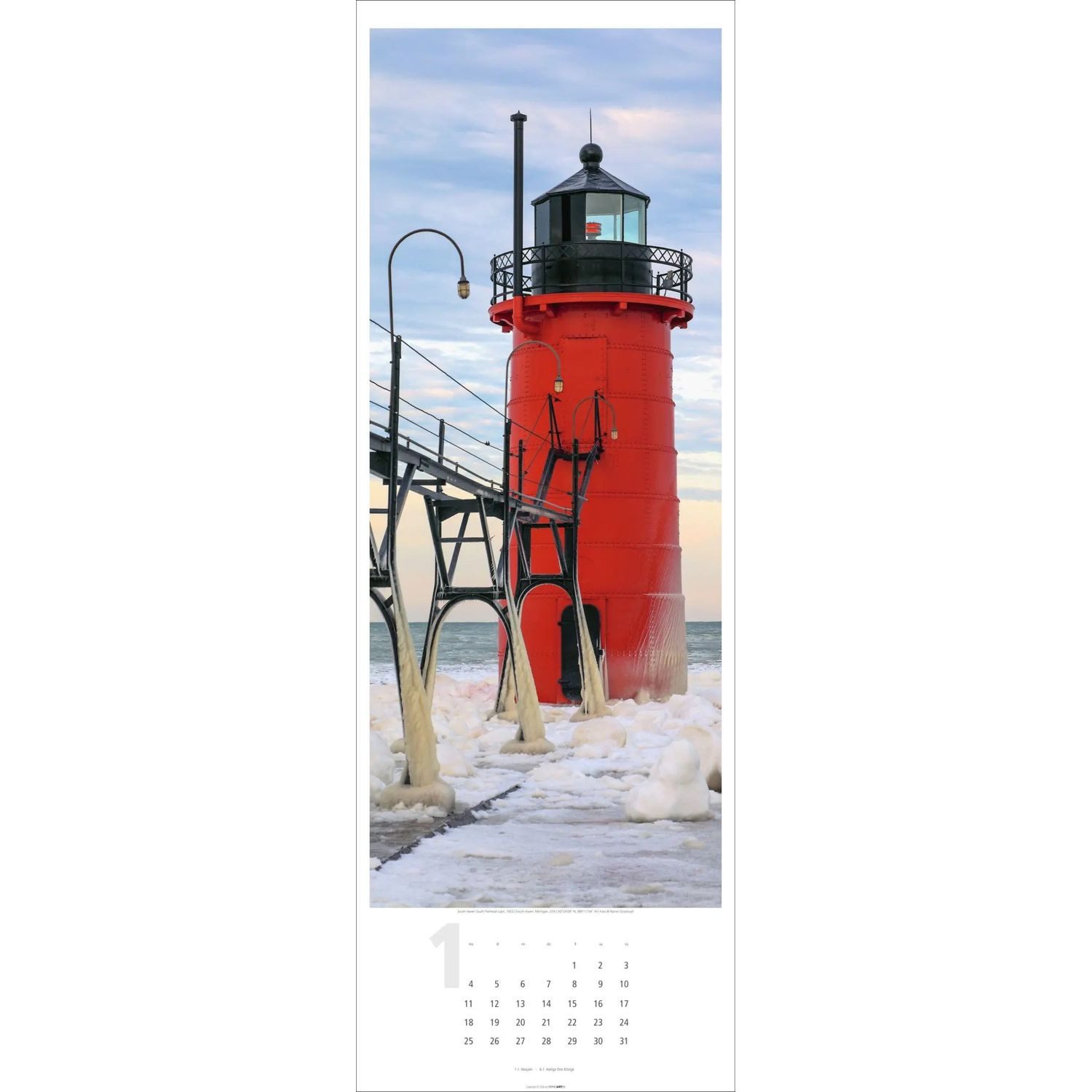 Wandkalender Leuchttürme Kalender 2027