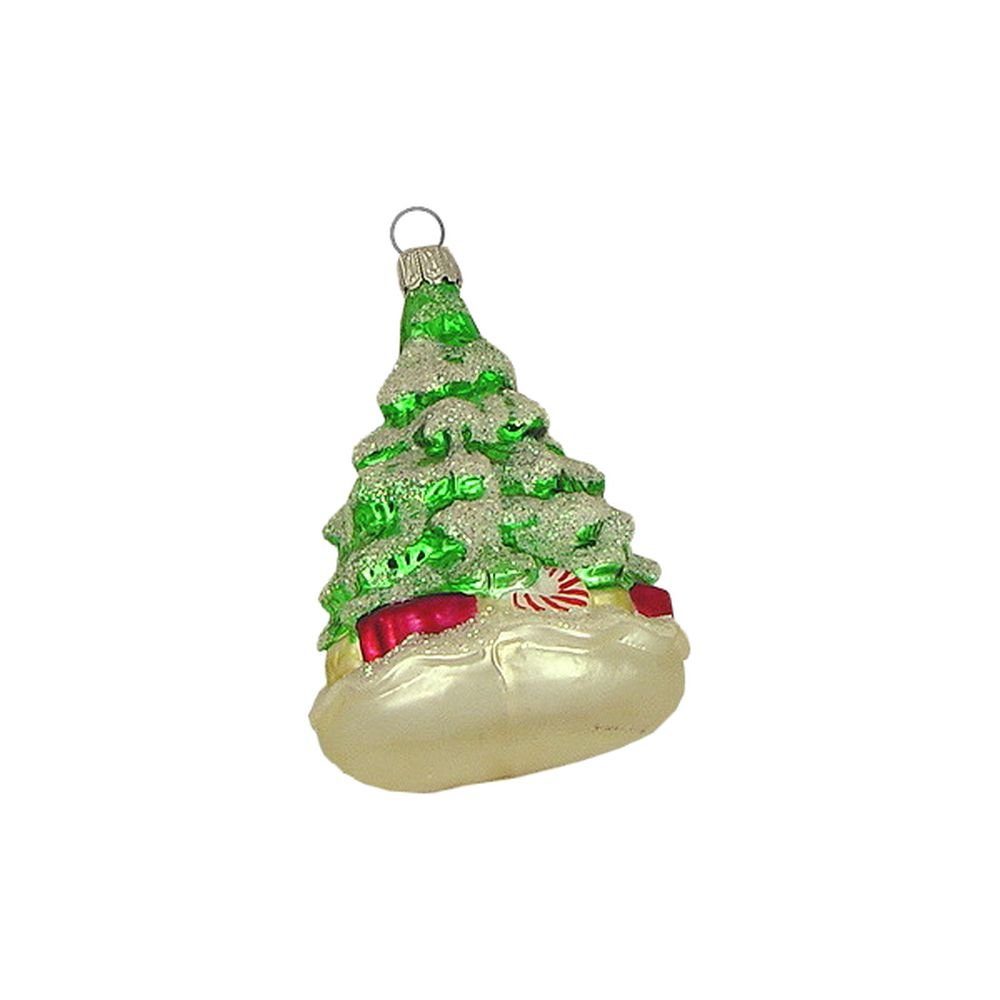 Haberland Glasschmuck Lauscha Christbaumschmuck Weihnachtsbaum grün