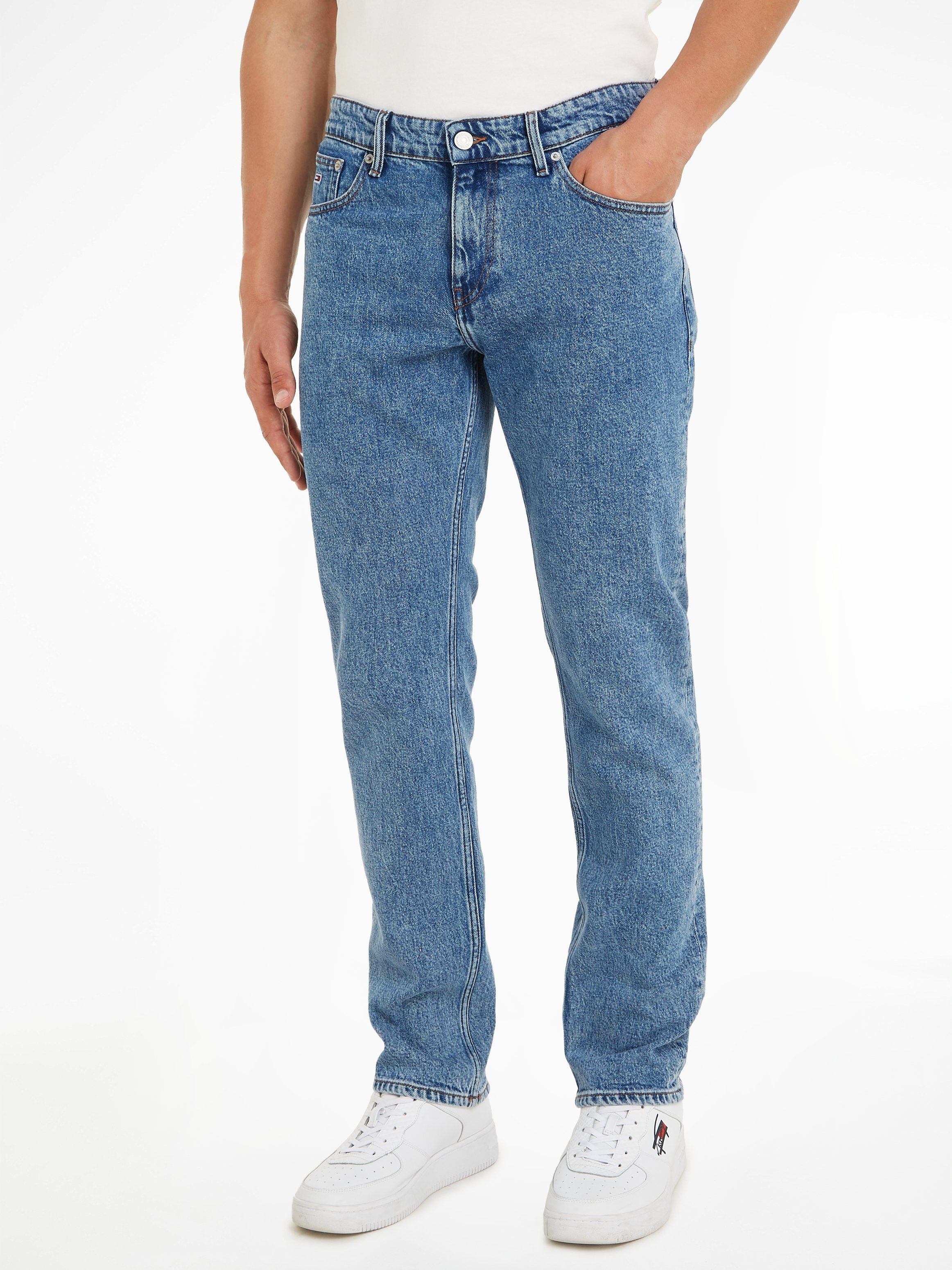 Tommy Jeans Straight-Jeans RYAN RGLR STRGHT im 5-Pocket-Style Denim Medium