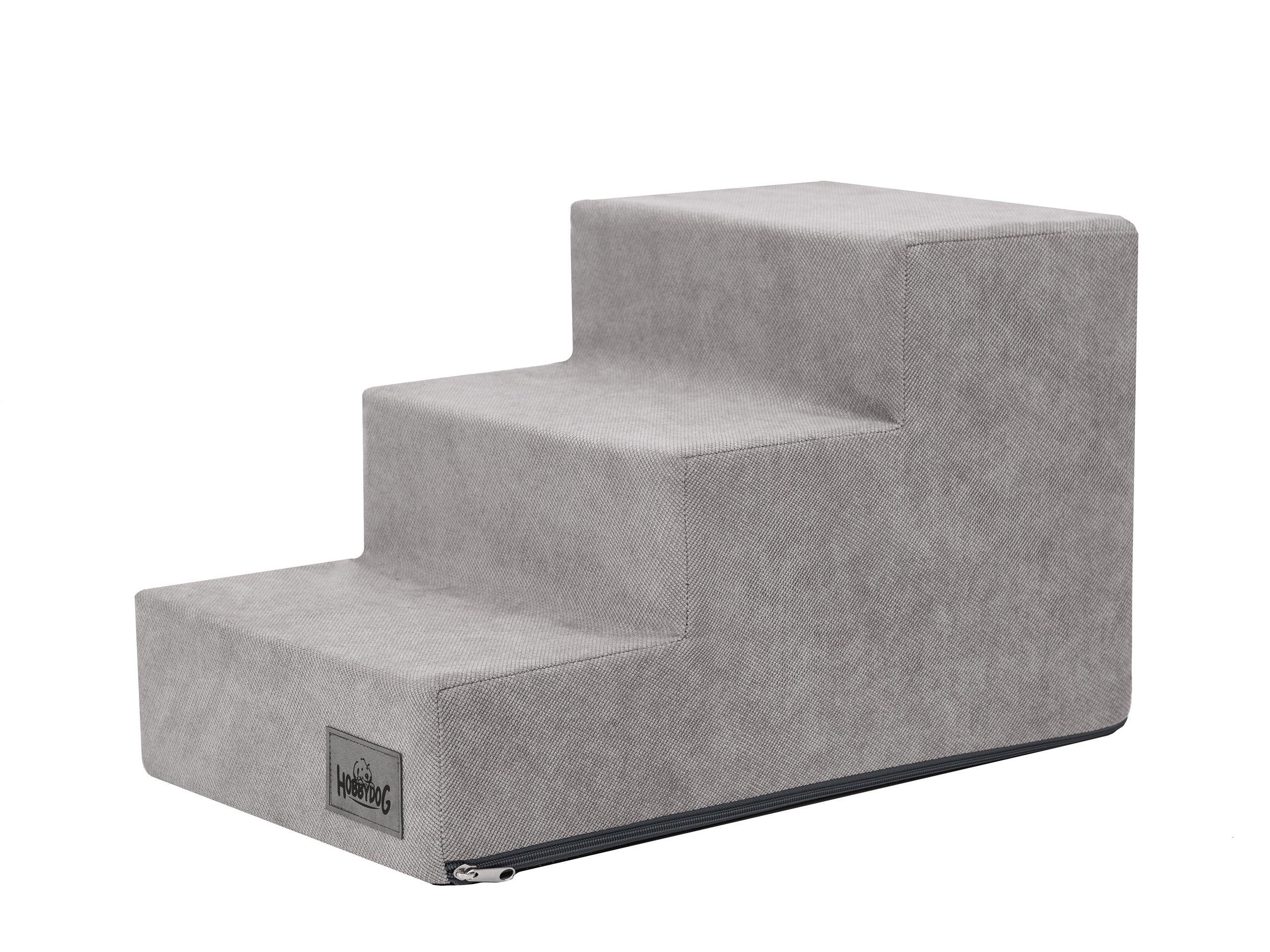 Bjird Haustiertreppe Savoy 50x30 cm, 60x40 cm (3 - 4 Stufen), Bezug abnehmb günstig online kaufen