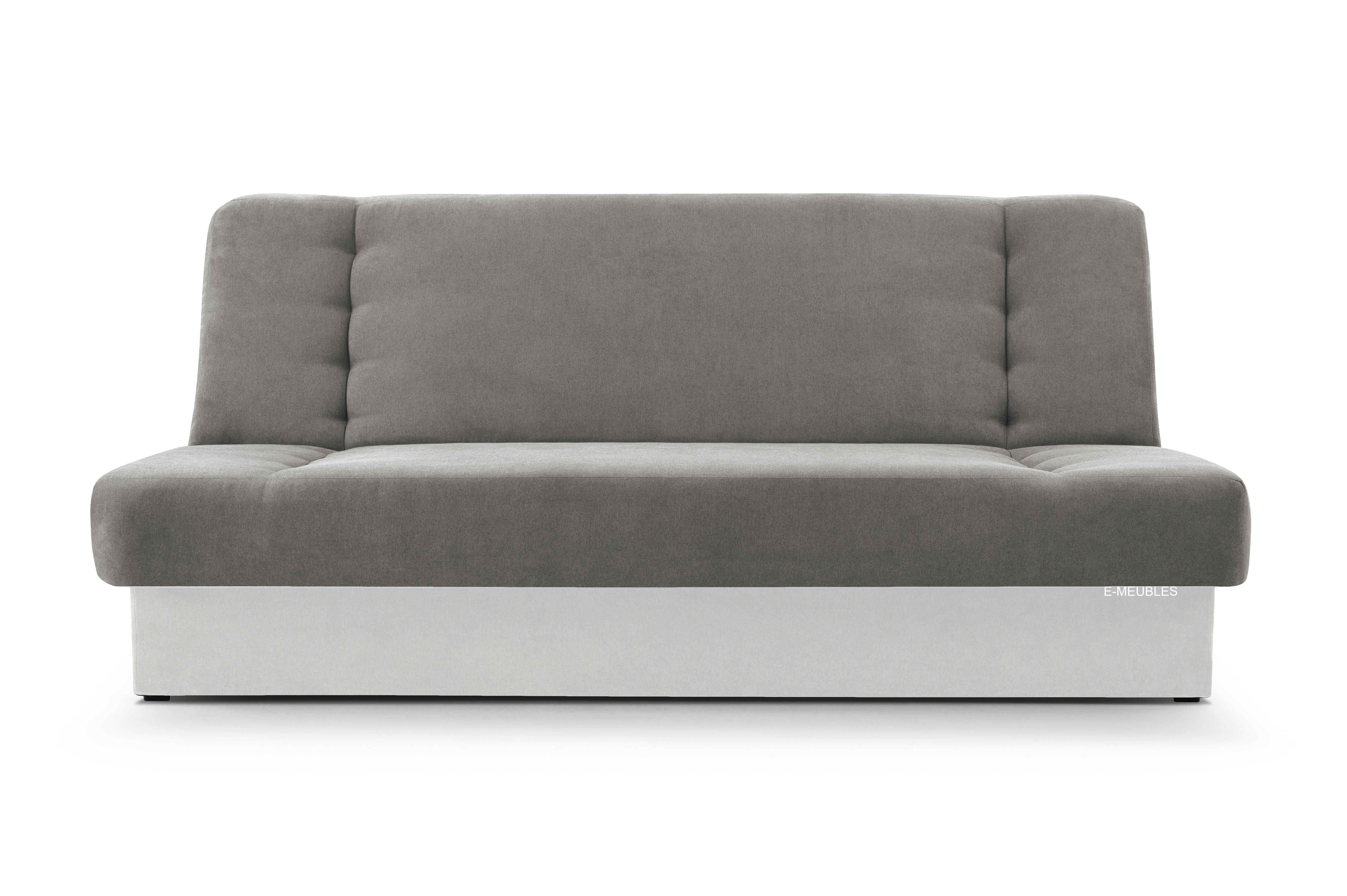 MOEBLO Schlafsofa Cyprus, Sofa Kippsofa Klappsofa Clic-Clack Couch für Wohnzimmer Federkern Sofagarnitur Polstersofa - 192x85x92 cm -, mit Bettkasten und Schlaffunktion