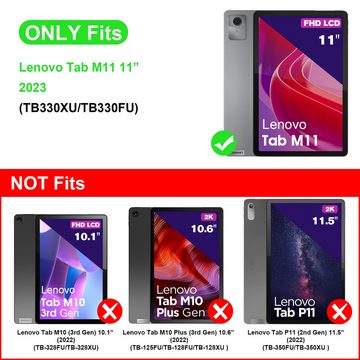 Fintie Tablet-Hülle für Lenovo Tab M11 (TB330FU) 11 Zoll 2024, Ultra Schlank Schutzhülle, Kunstleder Hülle mit Auto Schlaf/Wach und Ständer Funktion