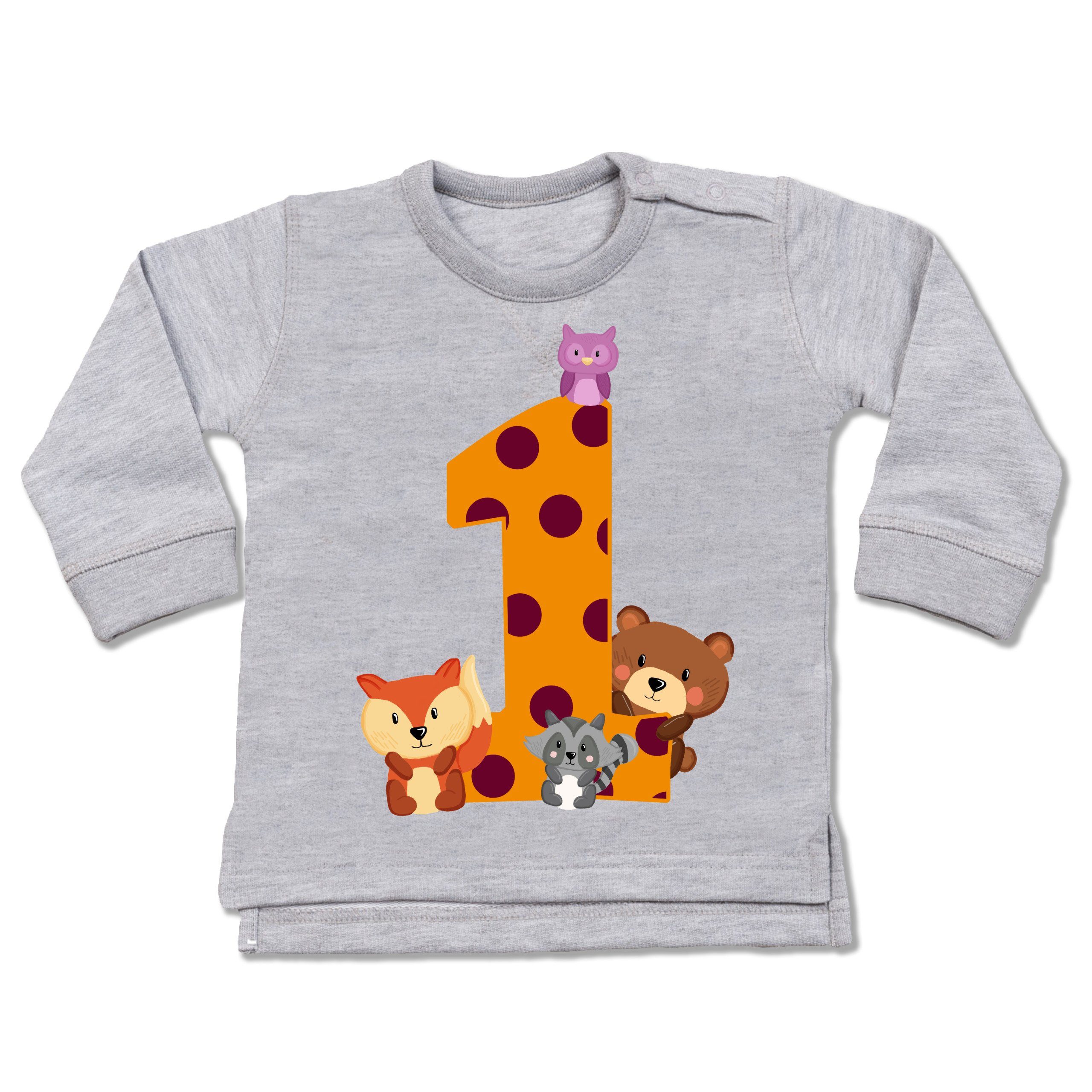 Shirtracer Sweatshirt »1. Geburtstag Waldtiere - Baby Pullover« online
