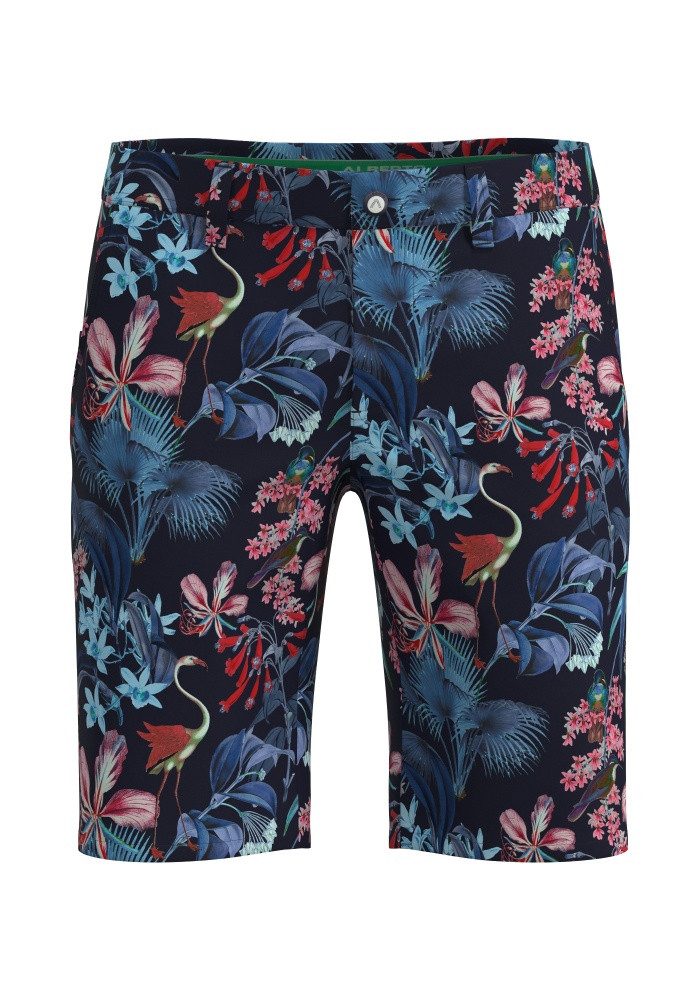 Alberto Funktionshose Alberto EARNIE - Jungle Print WR Golf-Shorts Herren