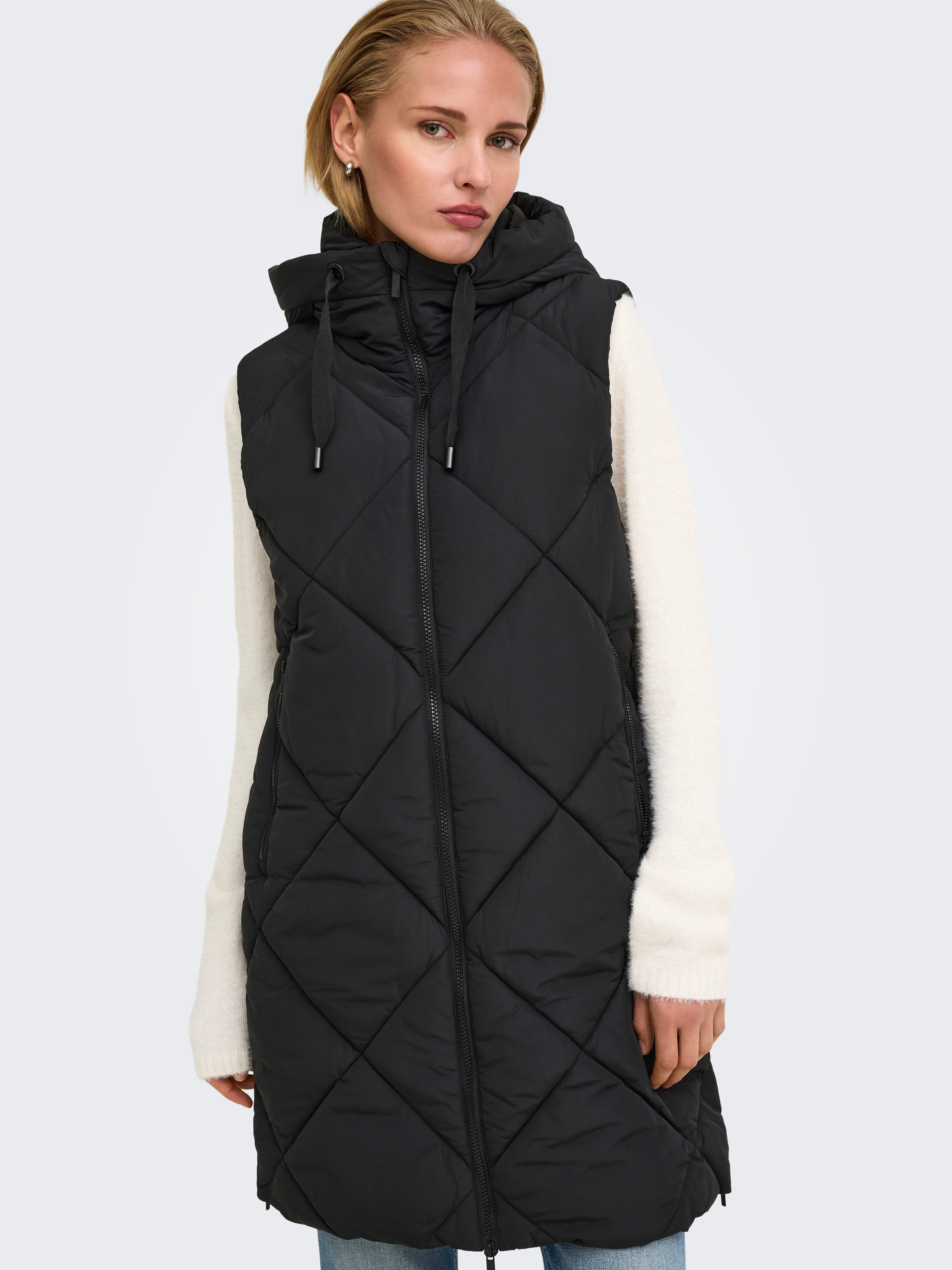 ONLY Steppweste ONLMAGGI HOOD WAISTCOAT CC OTW Kunstfaser