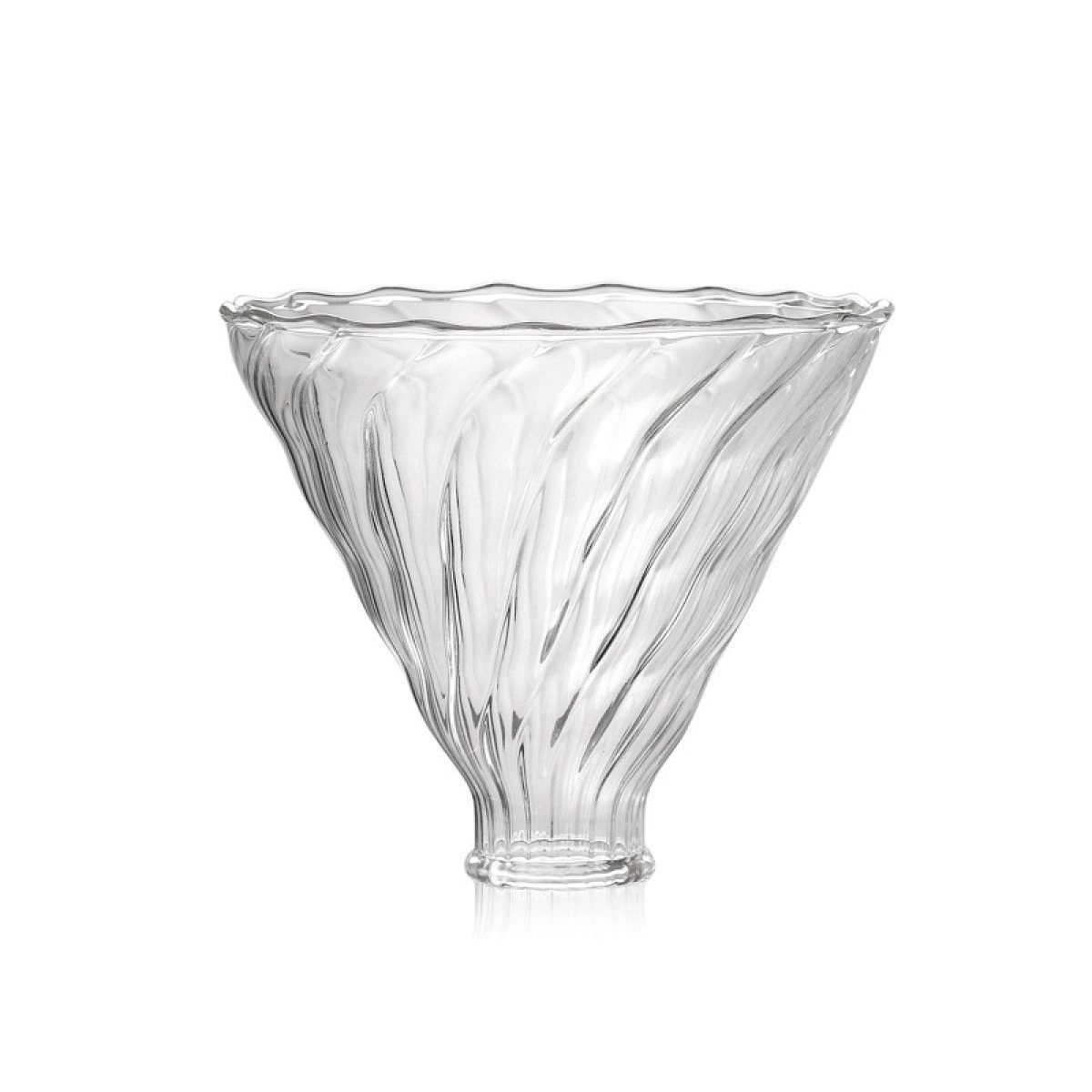 JedBesetzt Kaffeebereiter Kaffeebereiter Set - 4 Tassen, Glas-Handfilter in Diamantoptik 0,5 l