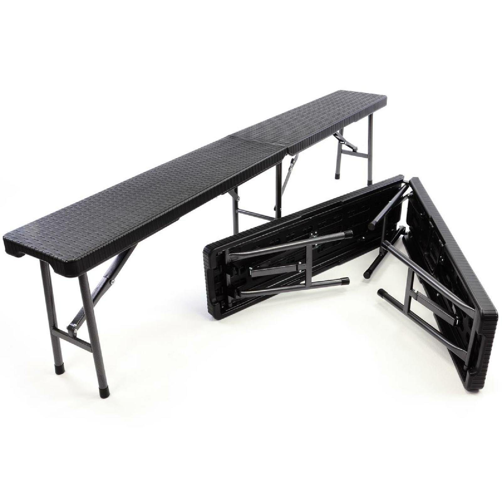 VCM Gartenstuhl Set Klappbank Bierbank Camping faltbar klappbar