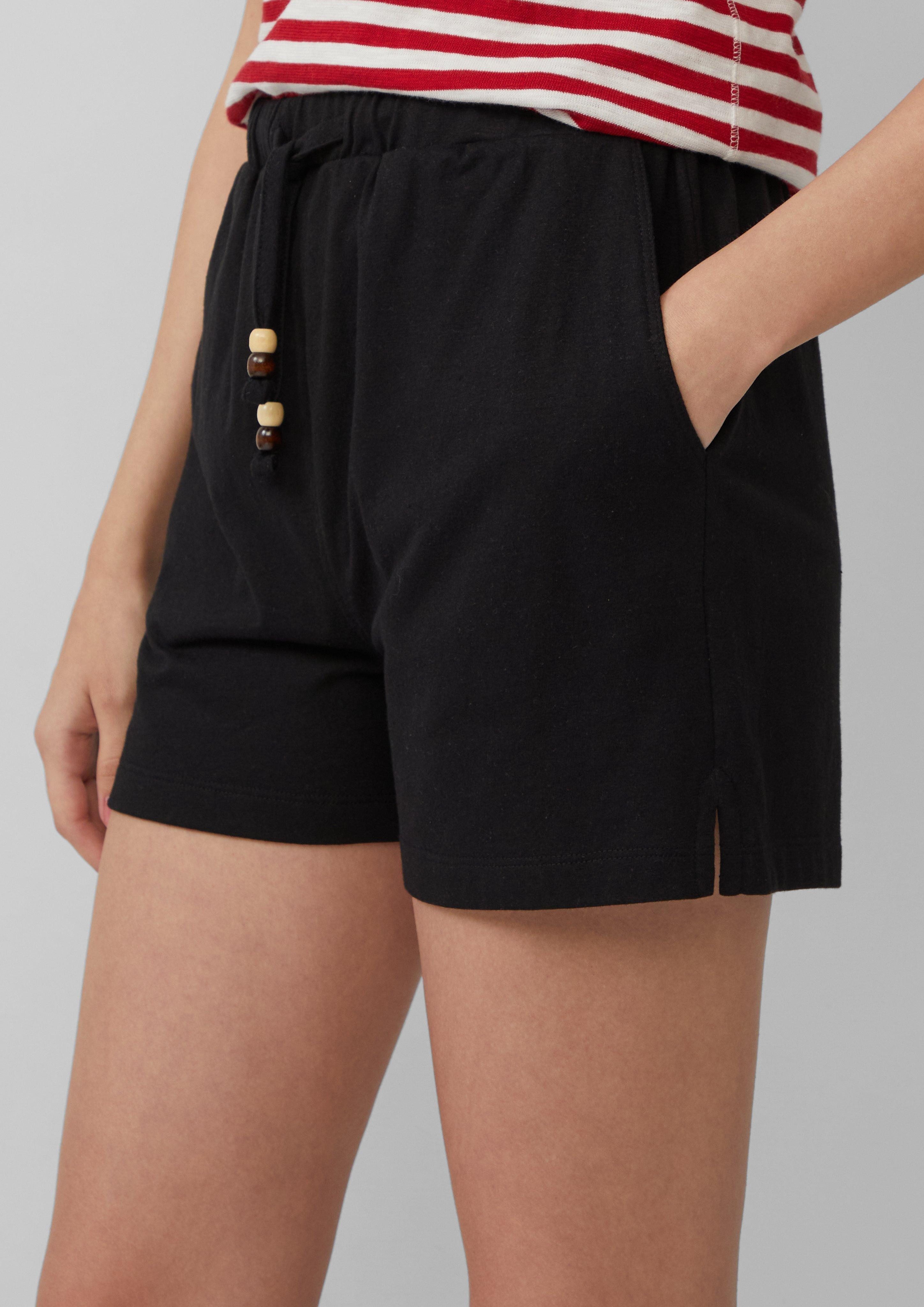 s.Oliver Shorts Jersey-Shorts mit Elastikbund Schmuckperlen günstig online kaufen