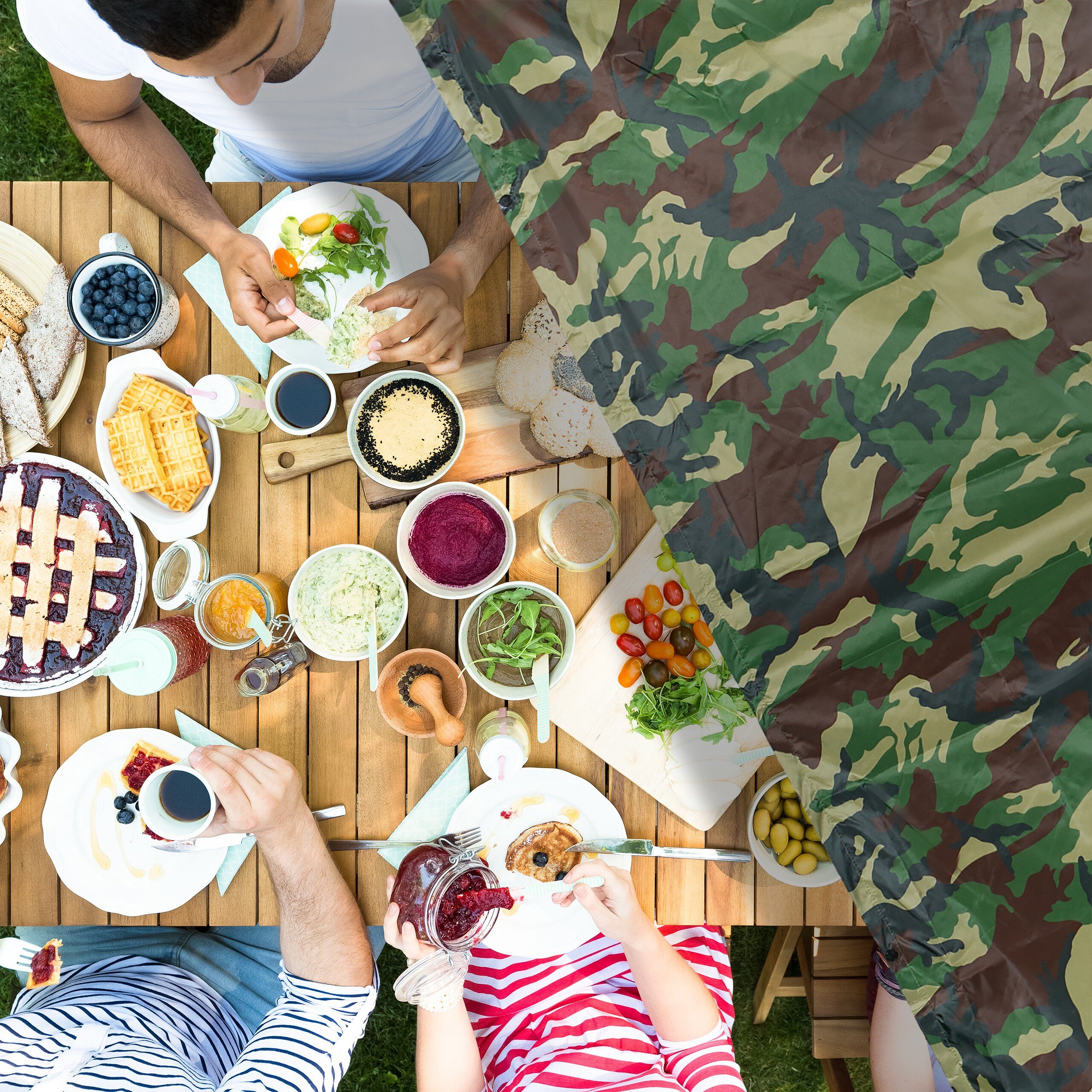 relaxdays Regenponcho Mehrzweck 3 in 1 Tar