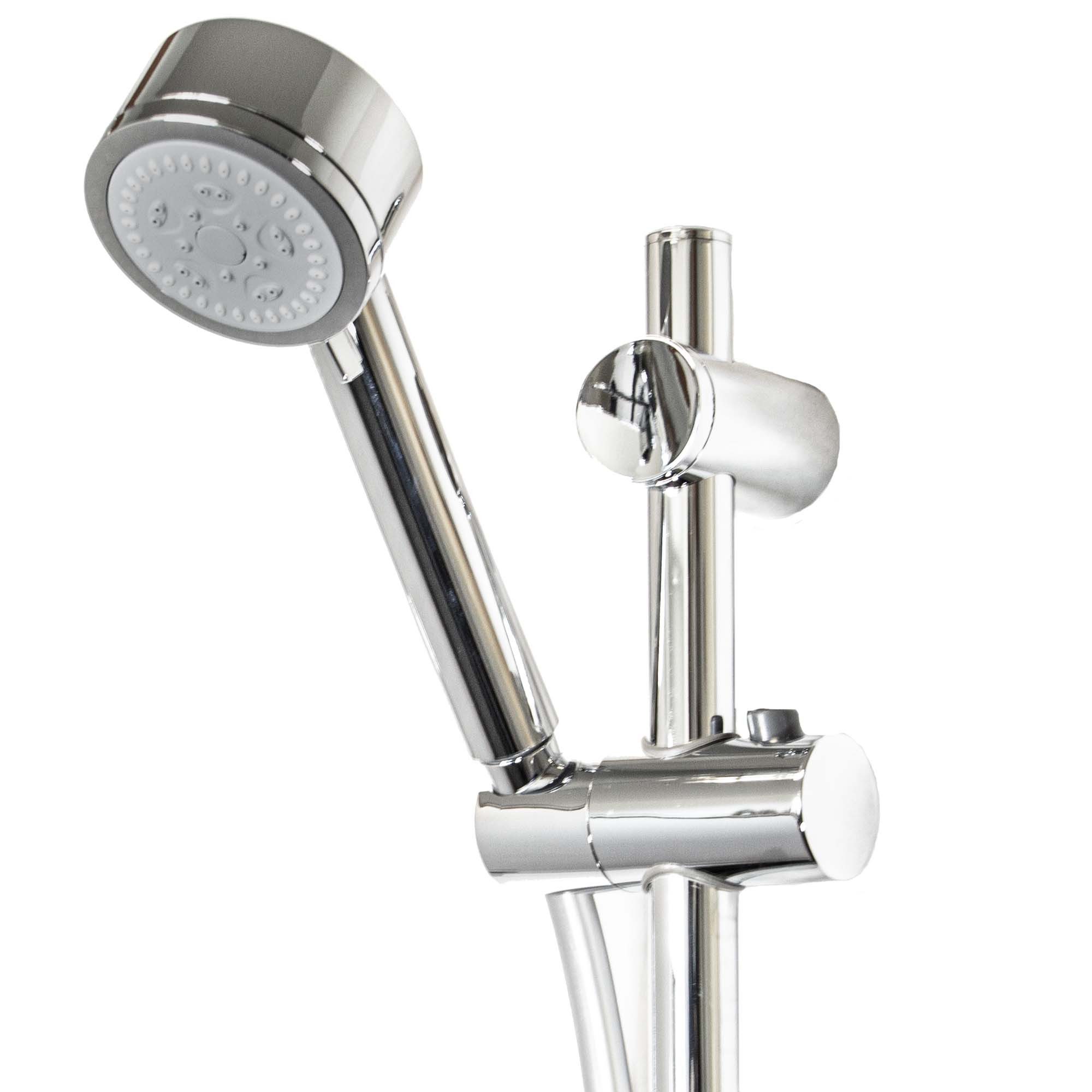 tecuro Brausegarnitur Brauseset ew-80 - mit 5 Funktionen, Brauseschlauch 160 cm