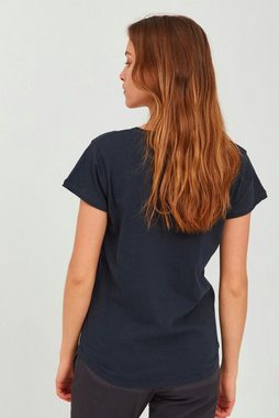 OXMO T-Shirt OXLydi Kurzarmshirt mit Rollkanten