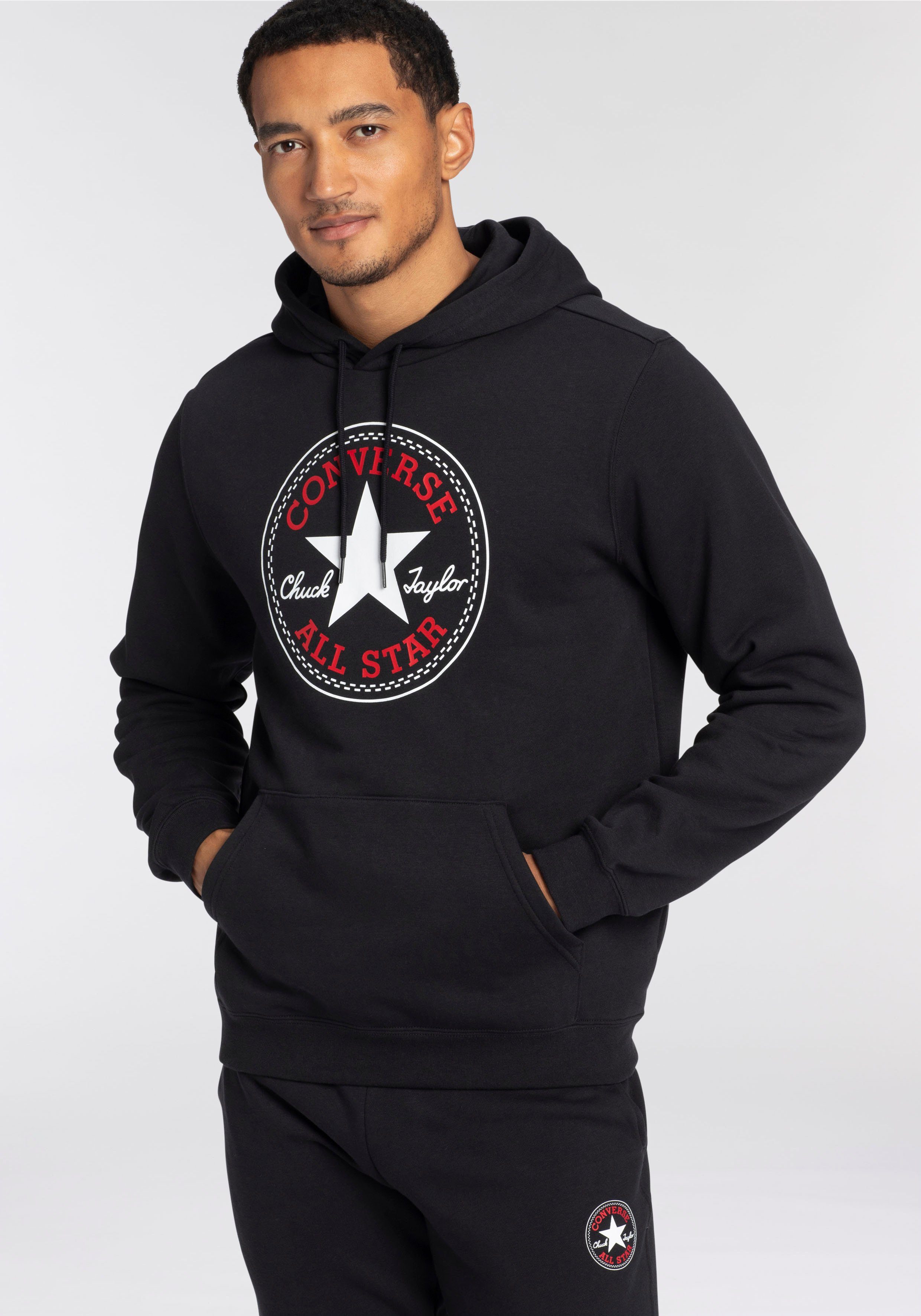 FIT CENTER FRONT LARGE CHU Converse schwarz STANDARD Kapuzensweatshirt