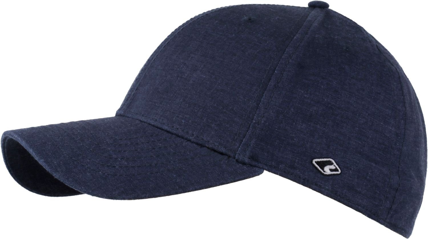 chillouts 41-navy Kappe Leinen Cap aus Baumwolle Baseball & elastische