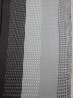 Madison Liegenauflage C 404 grau 200x60 cm Auflage für Liege Kissen Polster Einlage, (1 Stück), für Gartenliegen UV beständig inkl. Bindebändern und Halteband