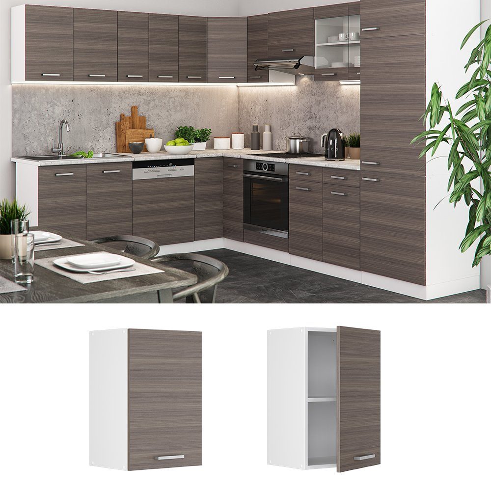 Vicco Hängeschrank R-Line, Grau/Weiß, 40 cm günstig online kaufen