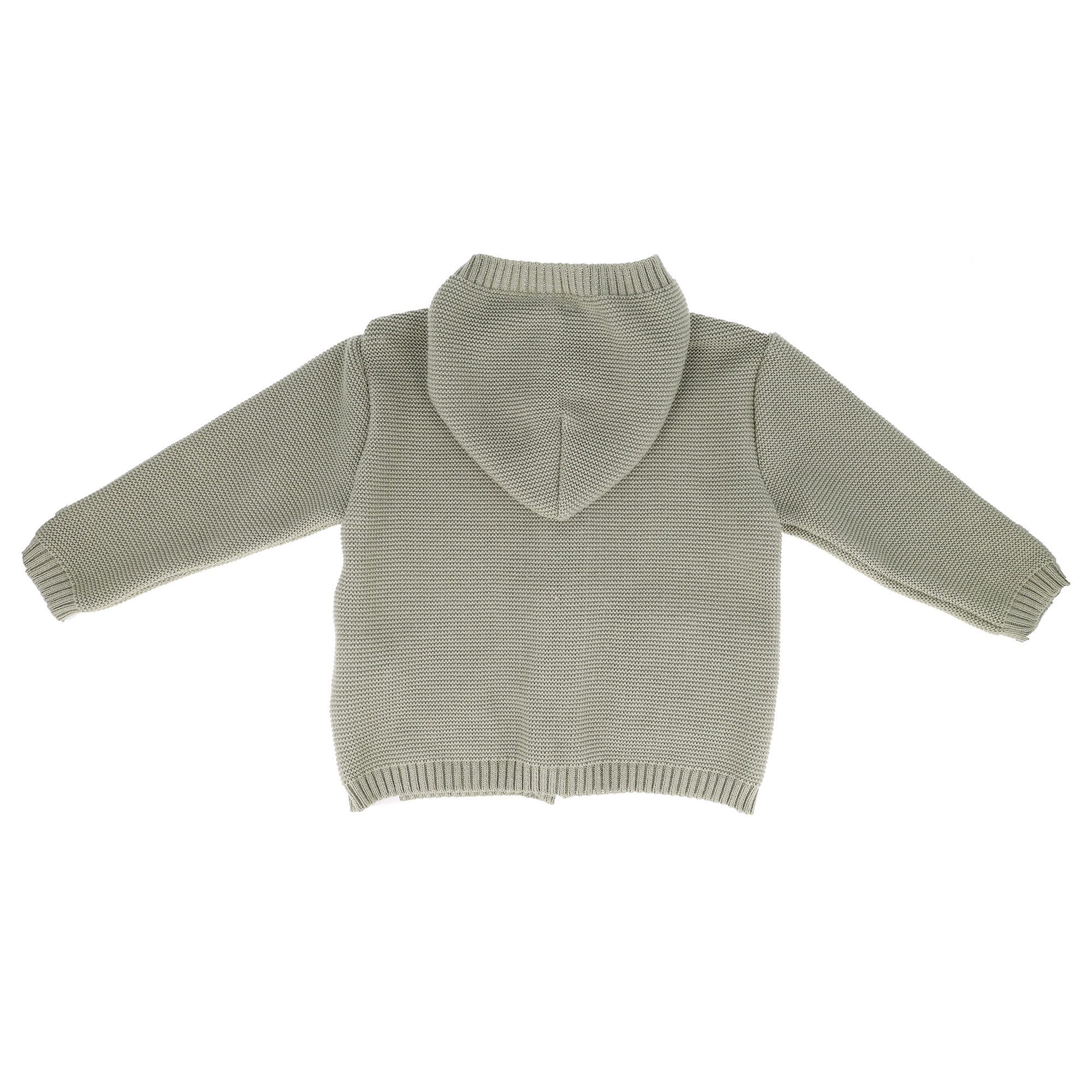 MAXIMO Strickjacke Baumwolle, mit Kapuze, zum Knöpfen