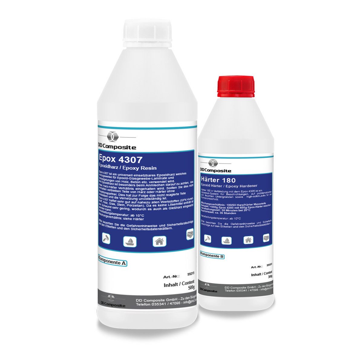 DD Composite Epoxidharz 500g Epox 4307 + 300g Härter 180