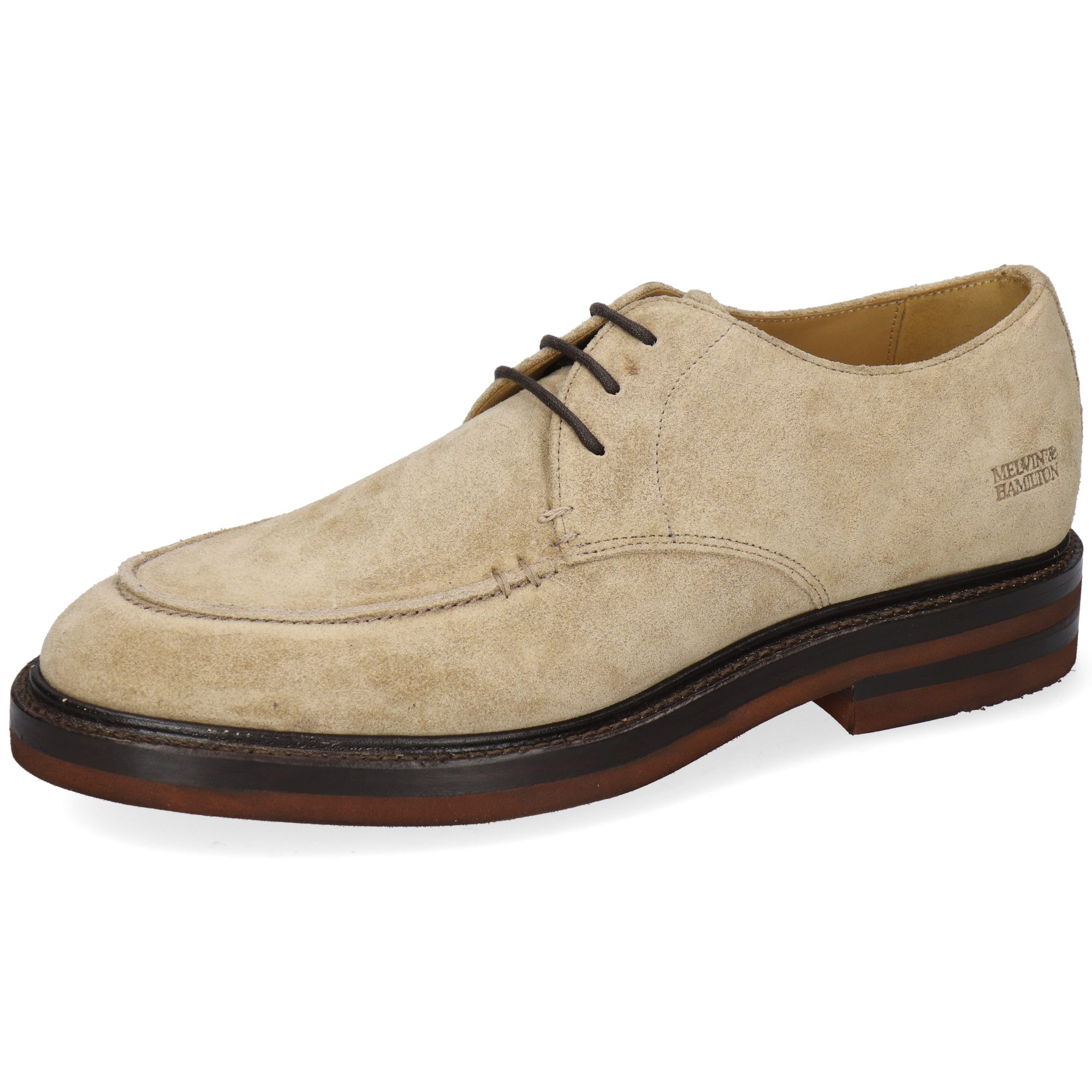 Melvin & Hamilton Rick 3 Leder-Derby Schuhe für Herren Schnürschuh Flache Absätze, Echtes Leder