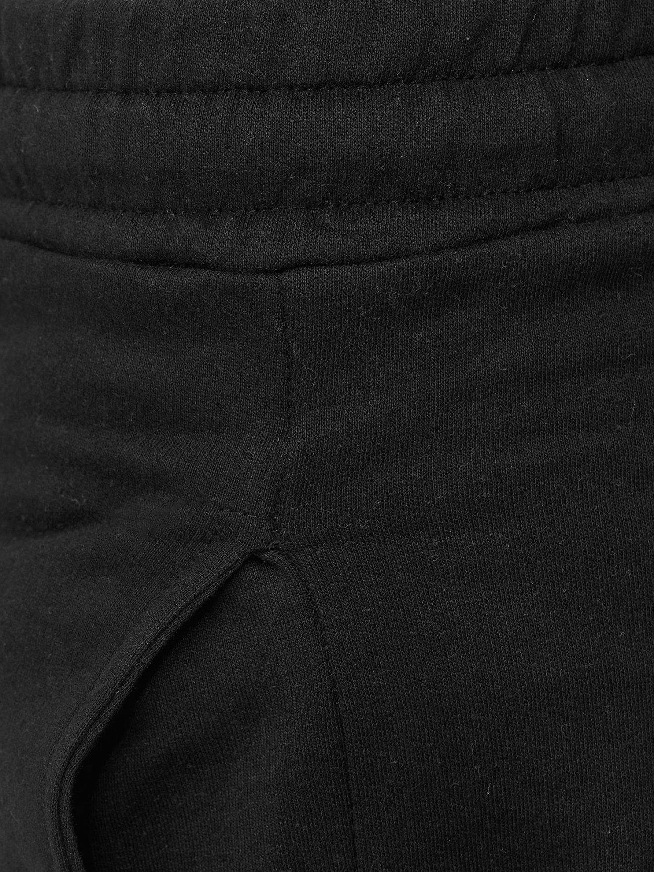 Schlicht (1-tlg) Jogginghose Einfarbig Männer Herren Basic Code47 Trainings schwarz Sporthose Jogginghose