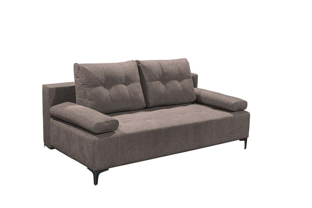 ED EXCITING Schlafsofa 107 203 Couch x Molina Espresso DESIGN Sofa Polstergarnitur cm Schlafsofa,