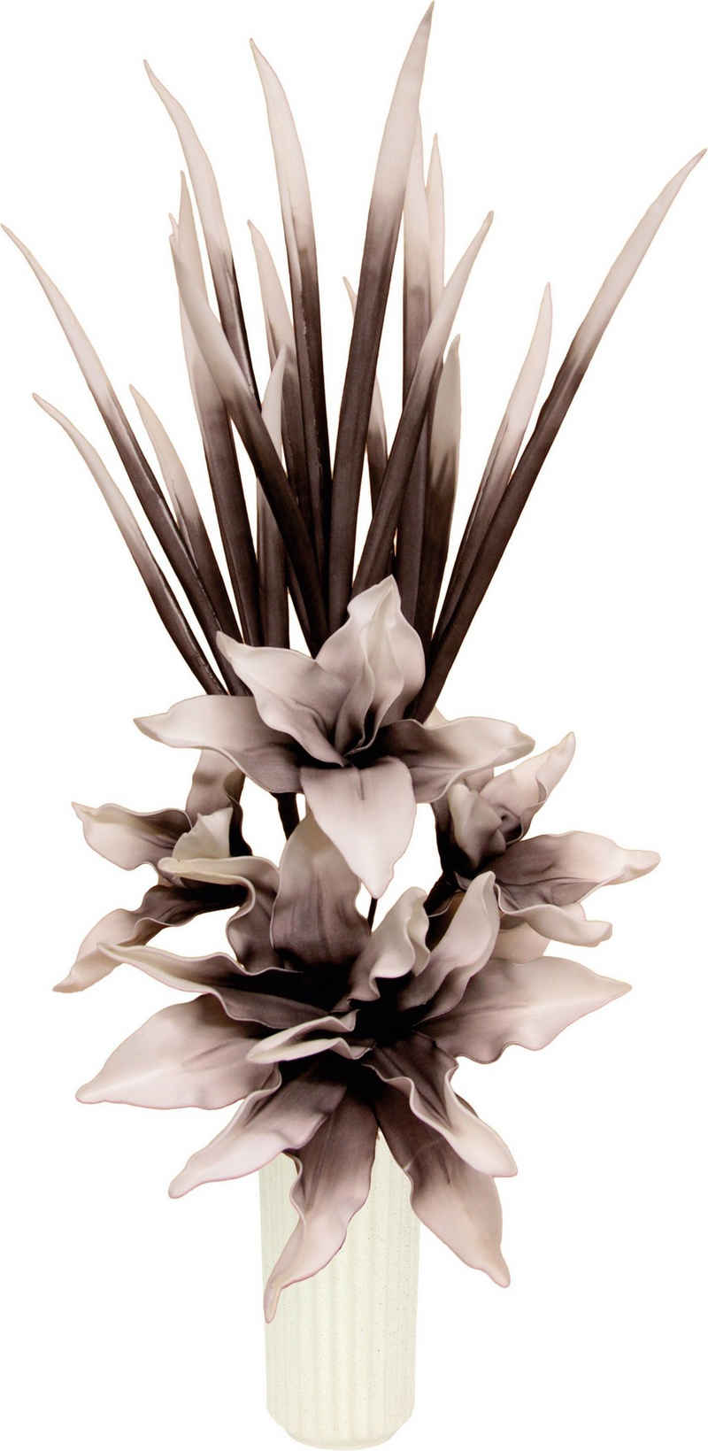 Kunstblume Soft-Blumenarrangement, I.GE.A., Höhe 90 cm, Keramikvase