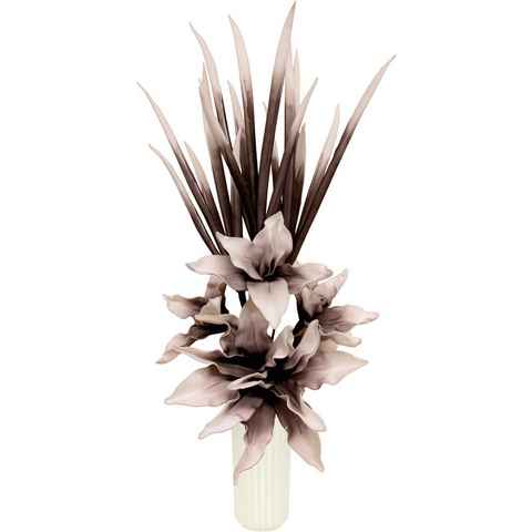 Kunstblume Soft-Blumenarrangement, I.GE.A., Höhe 90 cm, Keramikvase