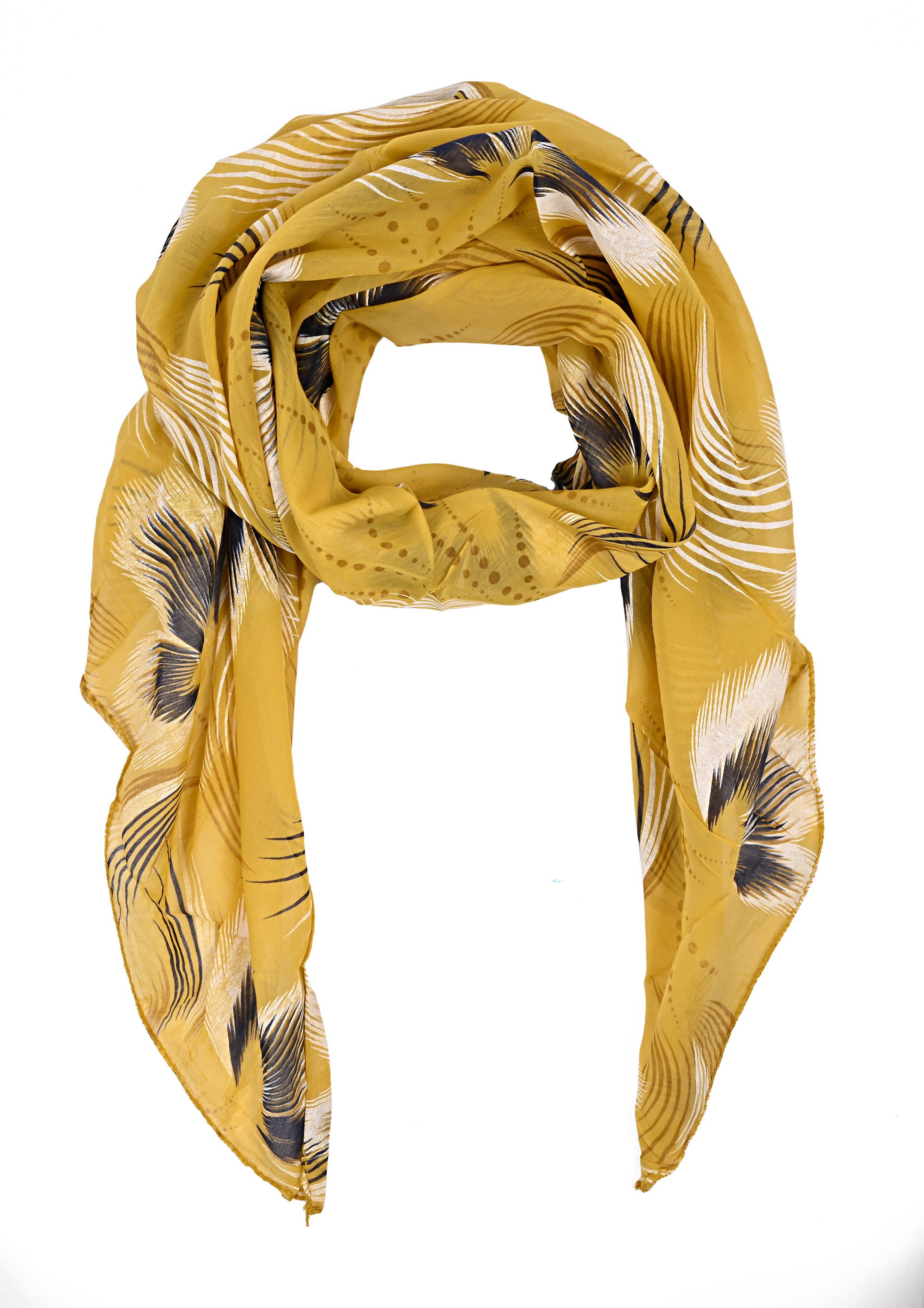 Goodman Design Modeschal Schrägschal aus Baumwolle und Seide – Made in Italy, Made in Italy – für höchste Qualität und stilvolles Design.