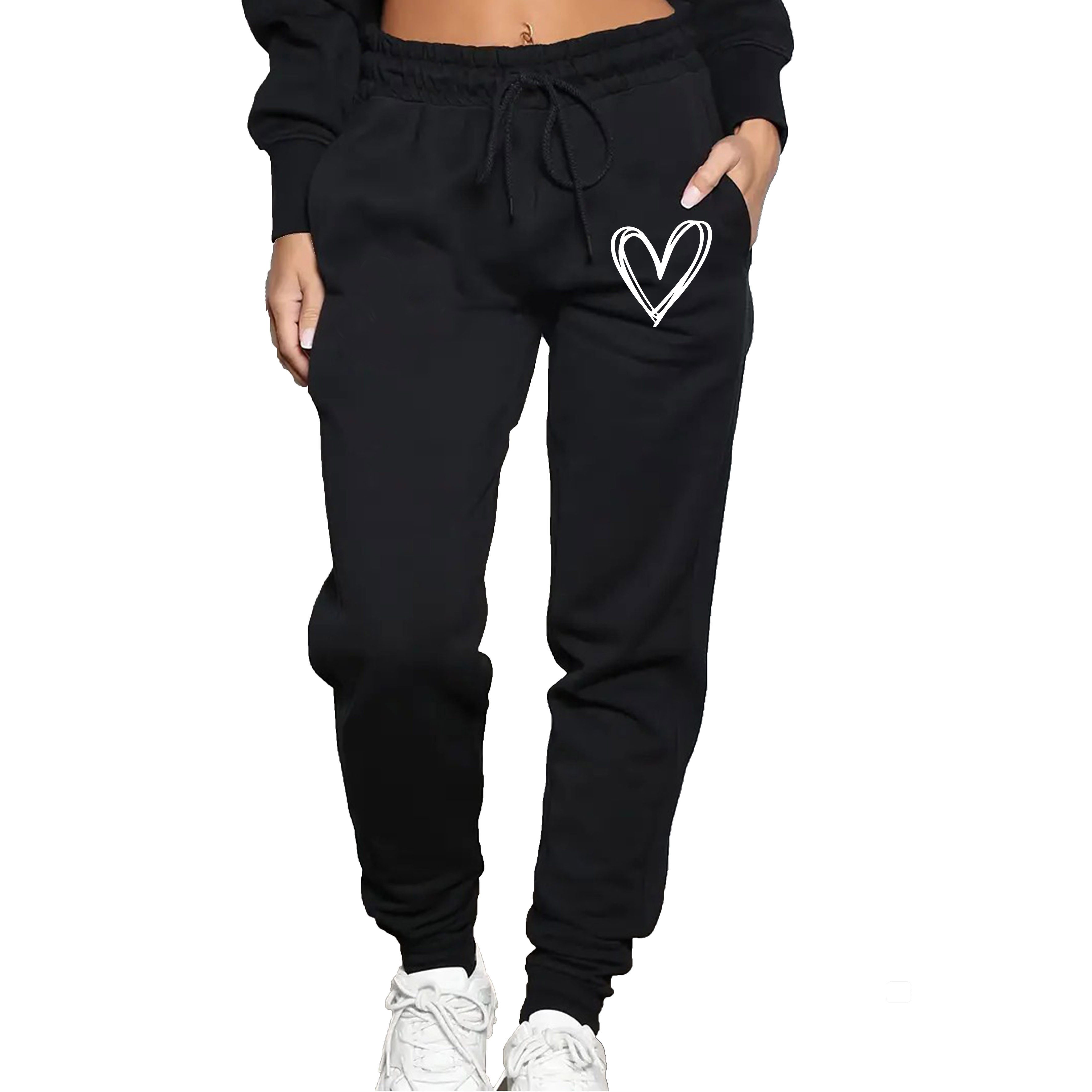 Banco Jogginghose Damen Jogginghose Sweatpants Freizethose Heart Herz Größe günstig online kaufen