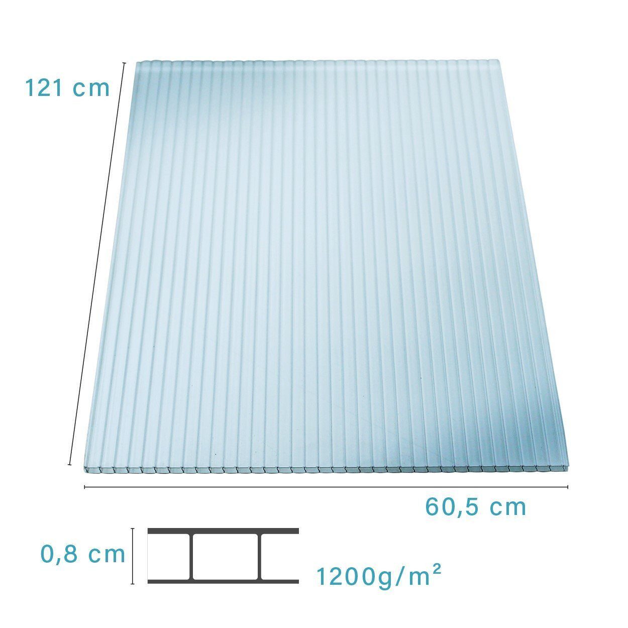 Kaiser plastic Gewächshaus Gewächshausplatten Sets, 4 bis 10 mm Stärke, PC Doppelstegplatte, Made in Germany – Hagelfest und Bruchsicher – UV-Schutz  | Rabatt: 34%