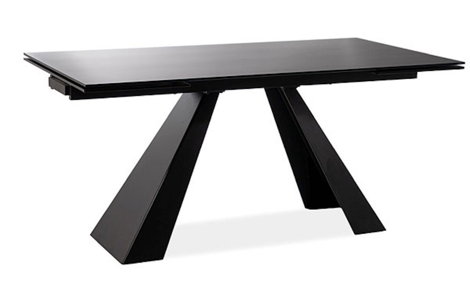 Feldmann-Wohnen Esstisch Salvadore, 160-240x90x76cm schwarz ausziehbar