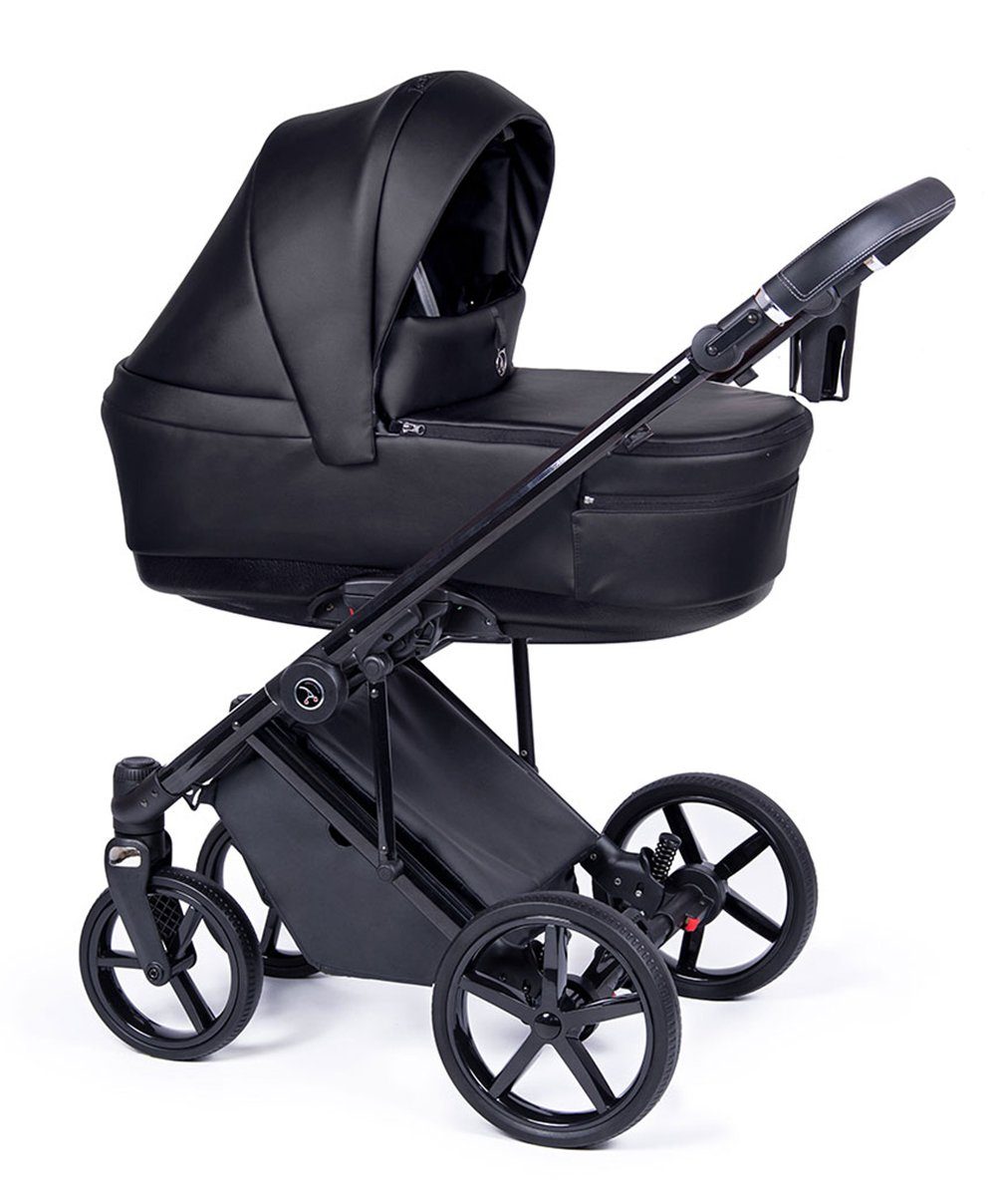 Fado babies-on-wheels 15 - Schwarz Eco Teile in Kinderwagen-Set in = - Designs 21 3 1 Kombi-Kinderwagen Gestell schwarz
