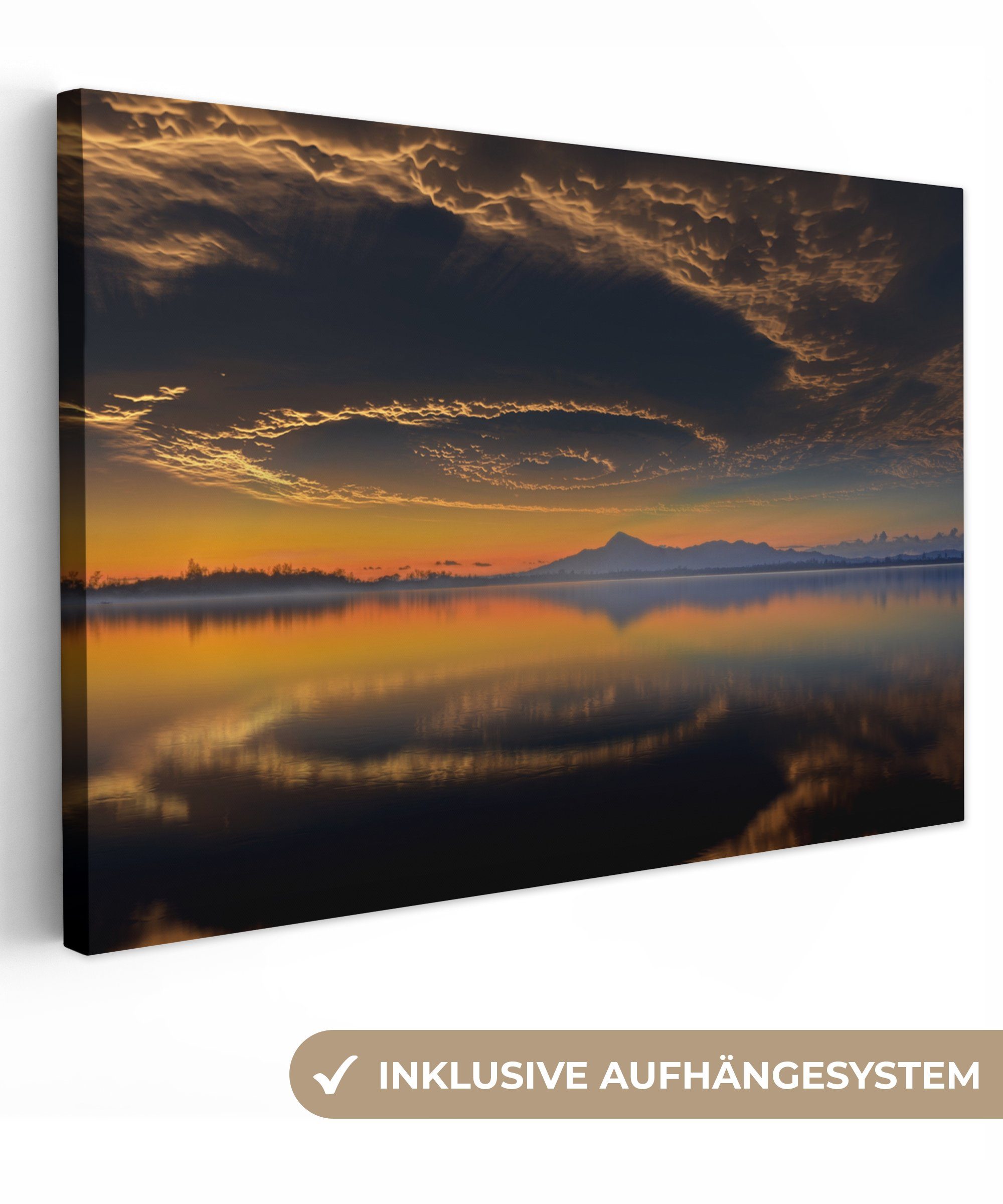 OneMillionCanvasses® Leinwandbild Natürliches Phänomen, (1 St), Wandbild Leinwandbilder, Aufhängefertig, Wanddeko, 30x20 cm