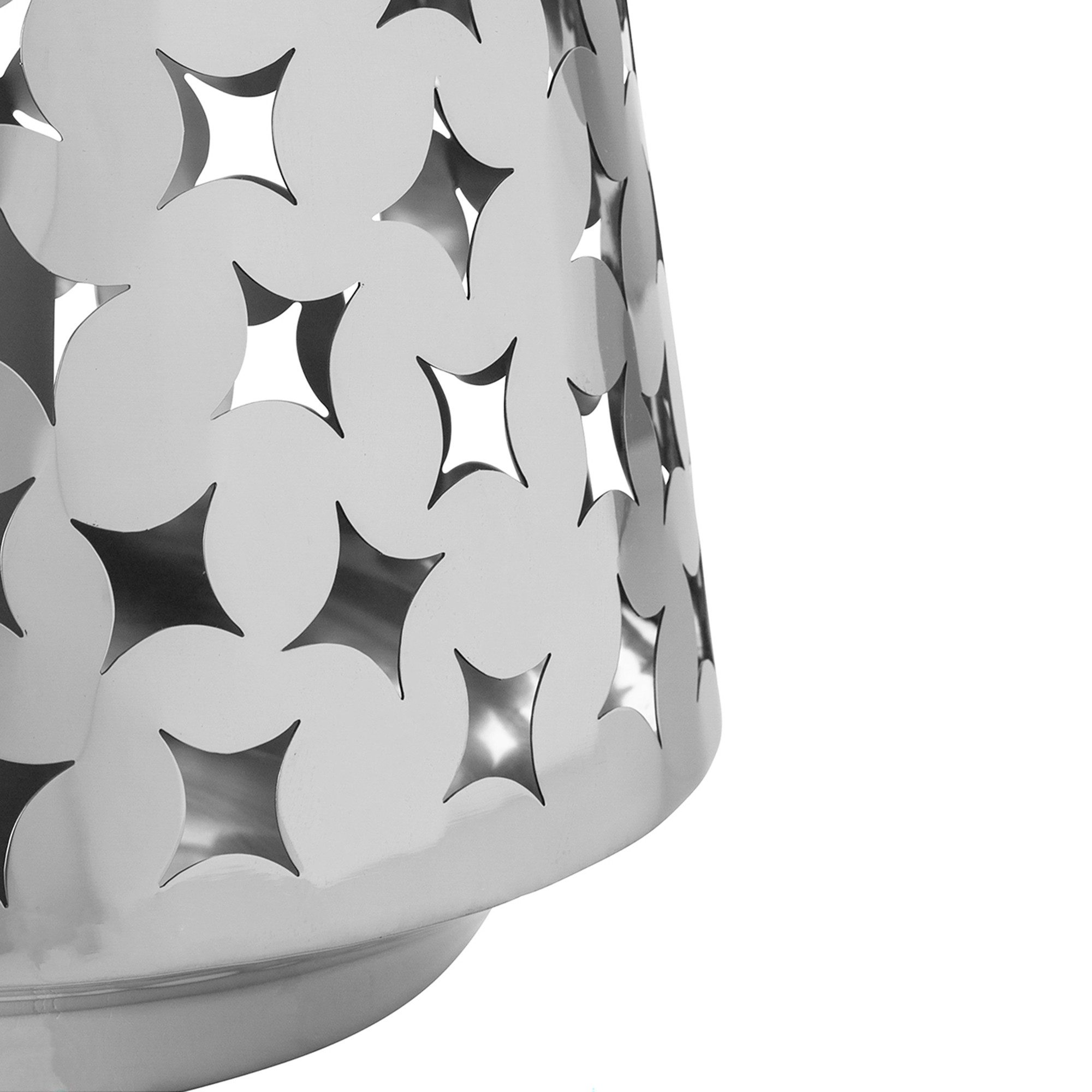 Fink Windlicht LUMA - 2er Set Windlichter aus Edelstahl - silber - Teelichthalter (2er Set, 1 St., 2 Stück), Teelicht - Kerzenlicht - Geschenkeset - Dekoration - Kerzenhalter