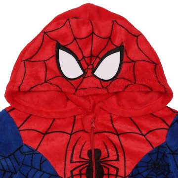 Sarcia.eu Schlafanzug Spider-Man MARVEL - Kinder Fleece-Einteiler mit Kapuze, 3-4 Jahre