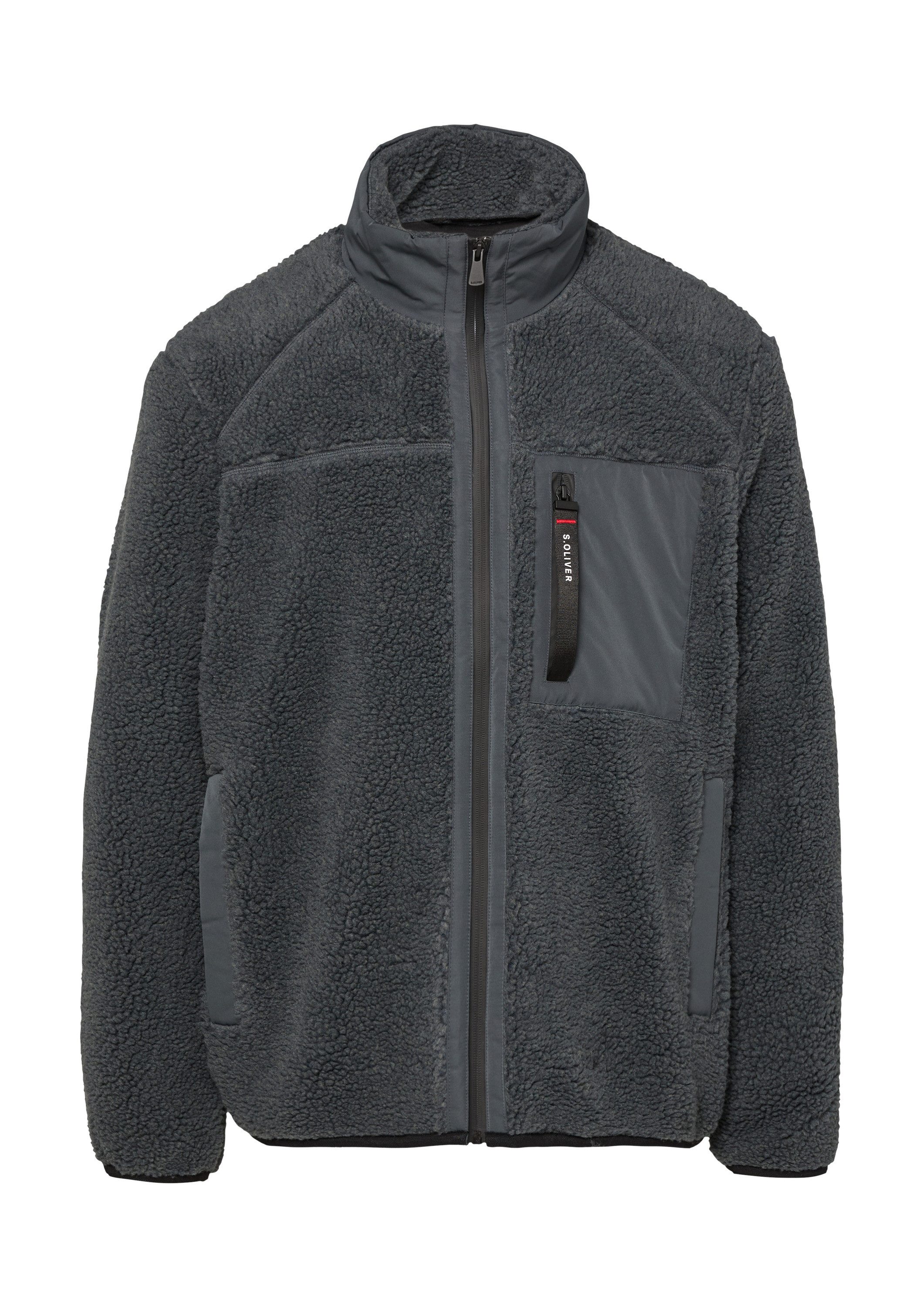 s.Oliver Funktionsjacke Outdoor-Jacke Outdoor-Jacke mit warmem Teddy-Plüsch günstig online kaufen