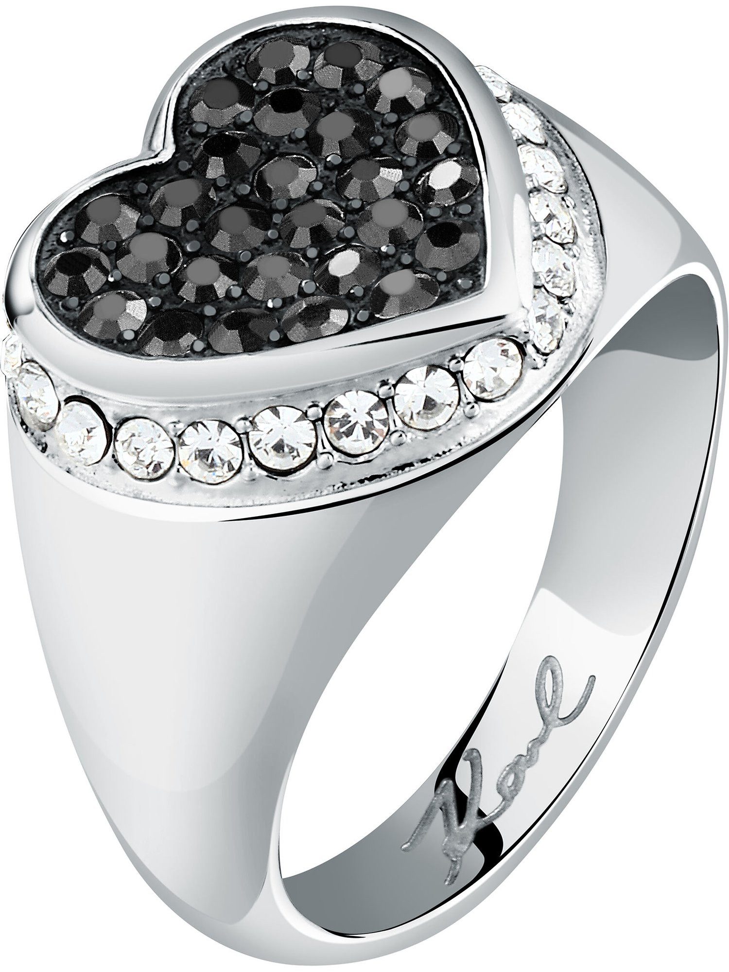 KARL LAGERFELD Fingerring Karl Lagerfeld Damen-Damenring Edelstahl Kristall, Kristall