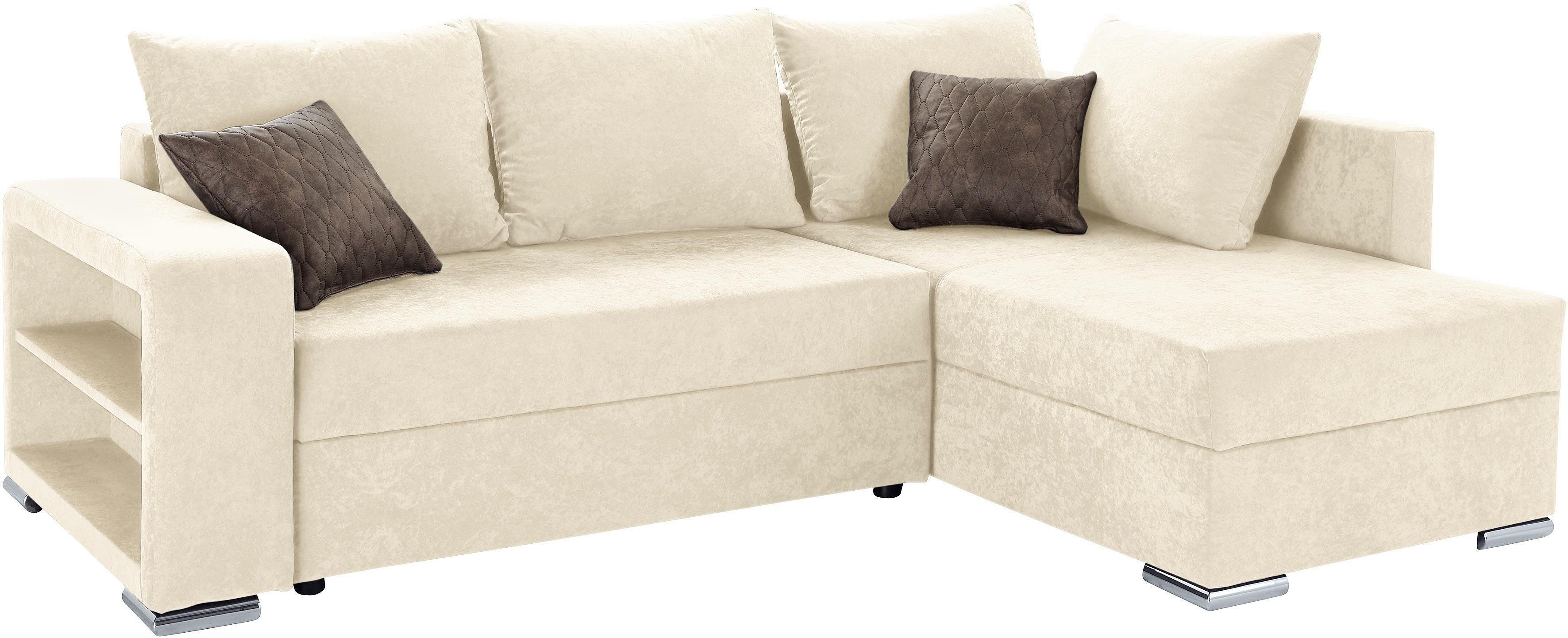 COLLECTION AB Ecksofa John L-Form, inklusive Bettfunktion und Bettkasten