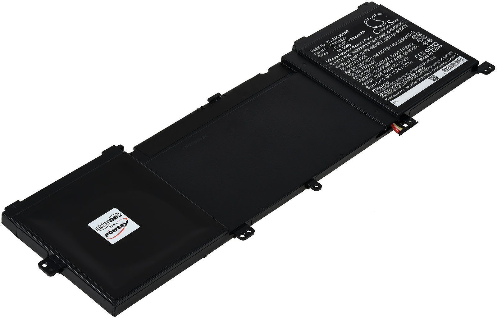 Powery Akku für Asus UX501VW-F1020 Laptop-Akku 8200 mAh (11.4 V)