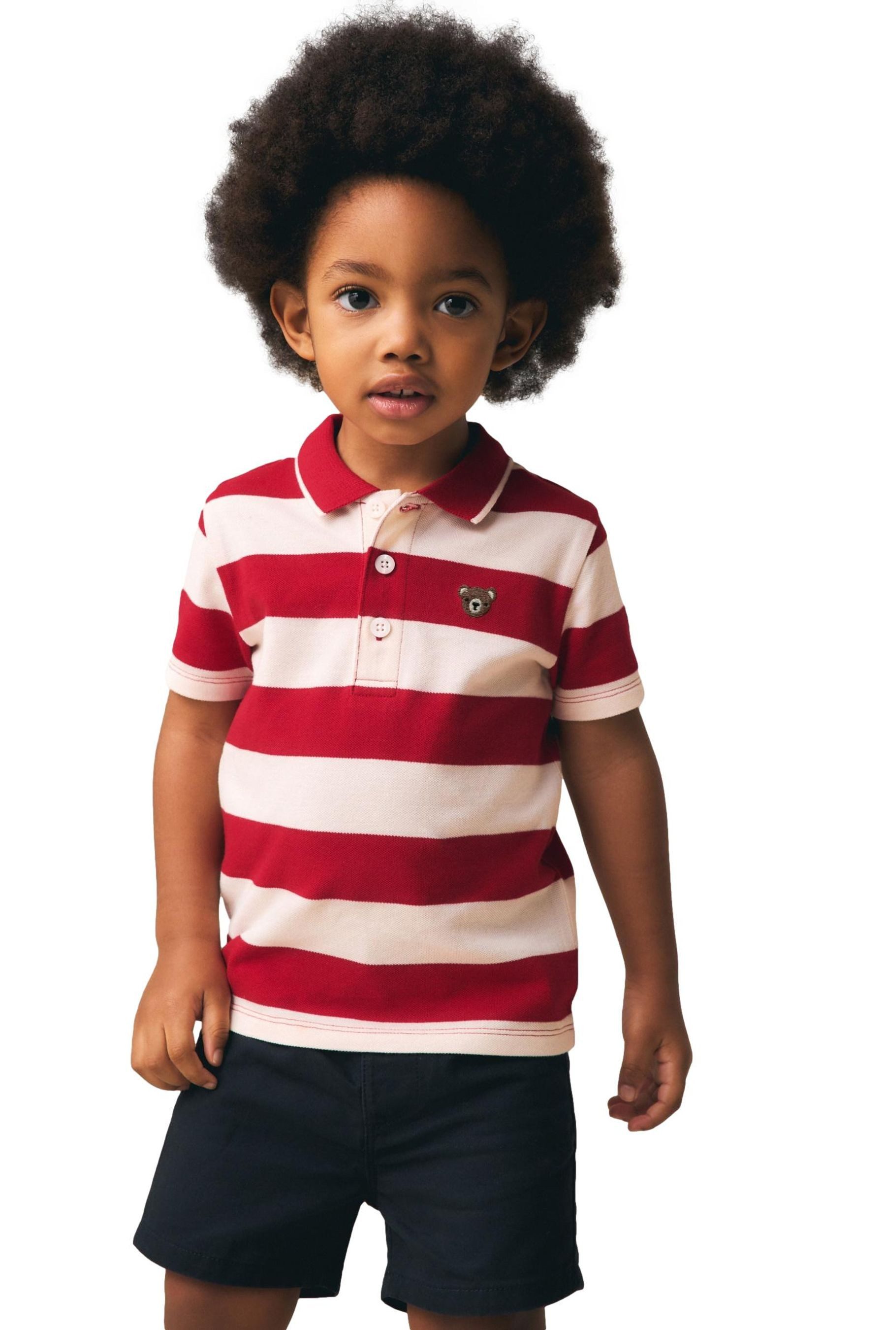 Shirt & Shorts Kurzärmeliges Polo-Oberteil und Chinoshorts im Set