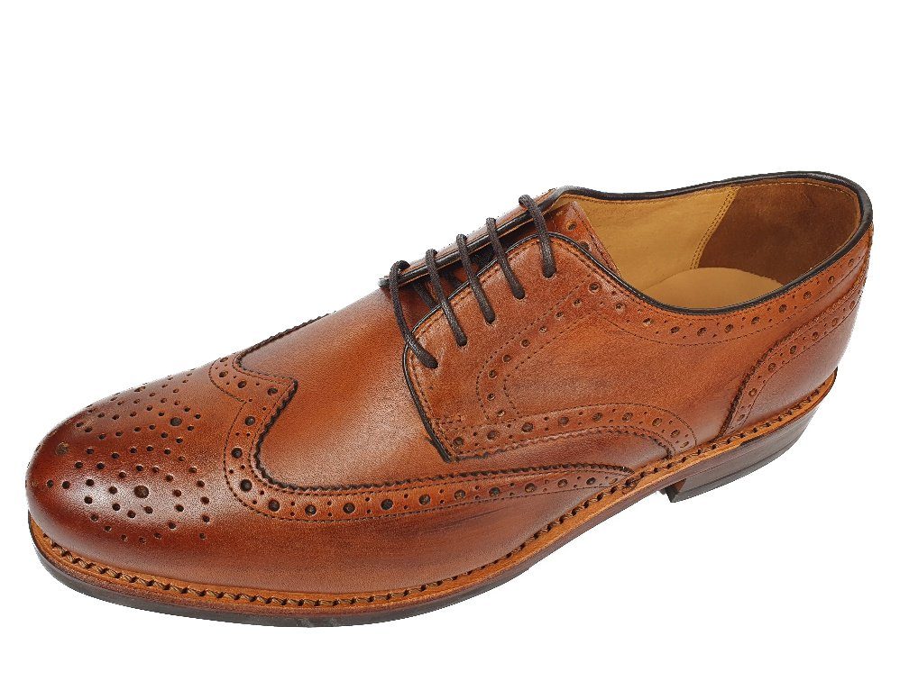 GORDON & BROS G&B-2318-LEVET-Flex Budapester Kalbsleder, Goodyear Welted Rahmengenäht, Flexible Gummisohle