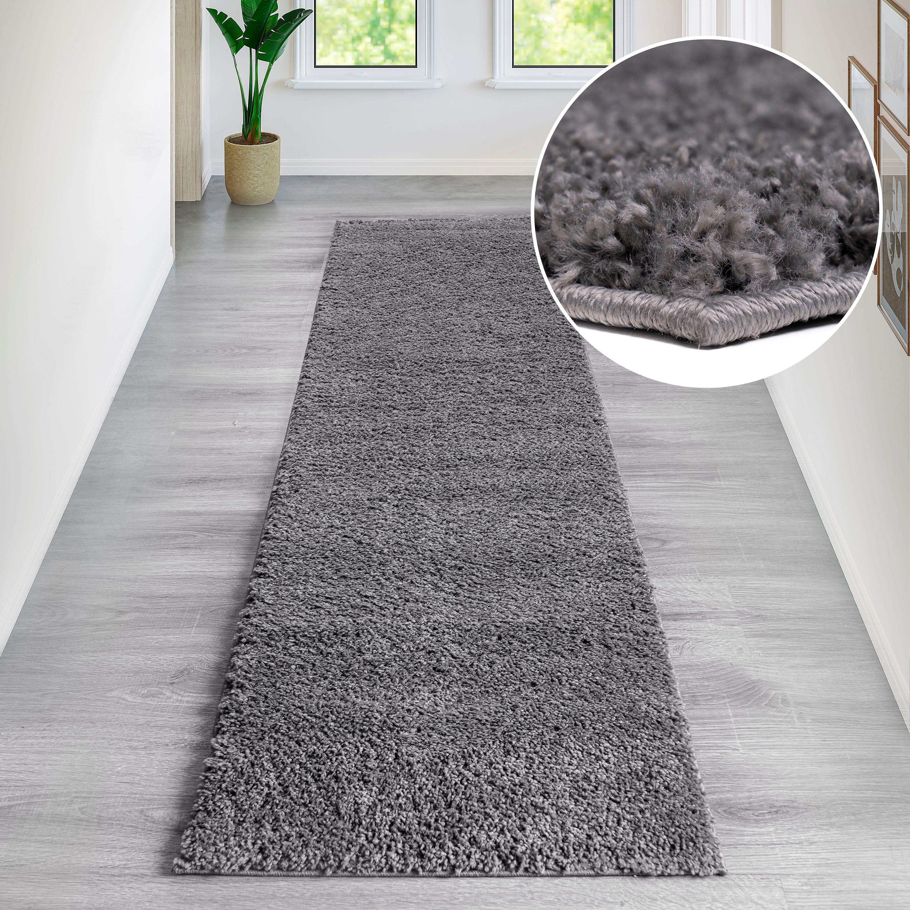Bruno Banani Läufer Shaggy Soft, rechteckig, günstig online kaufen