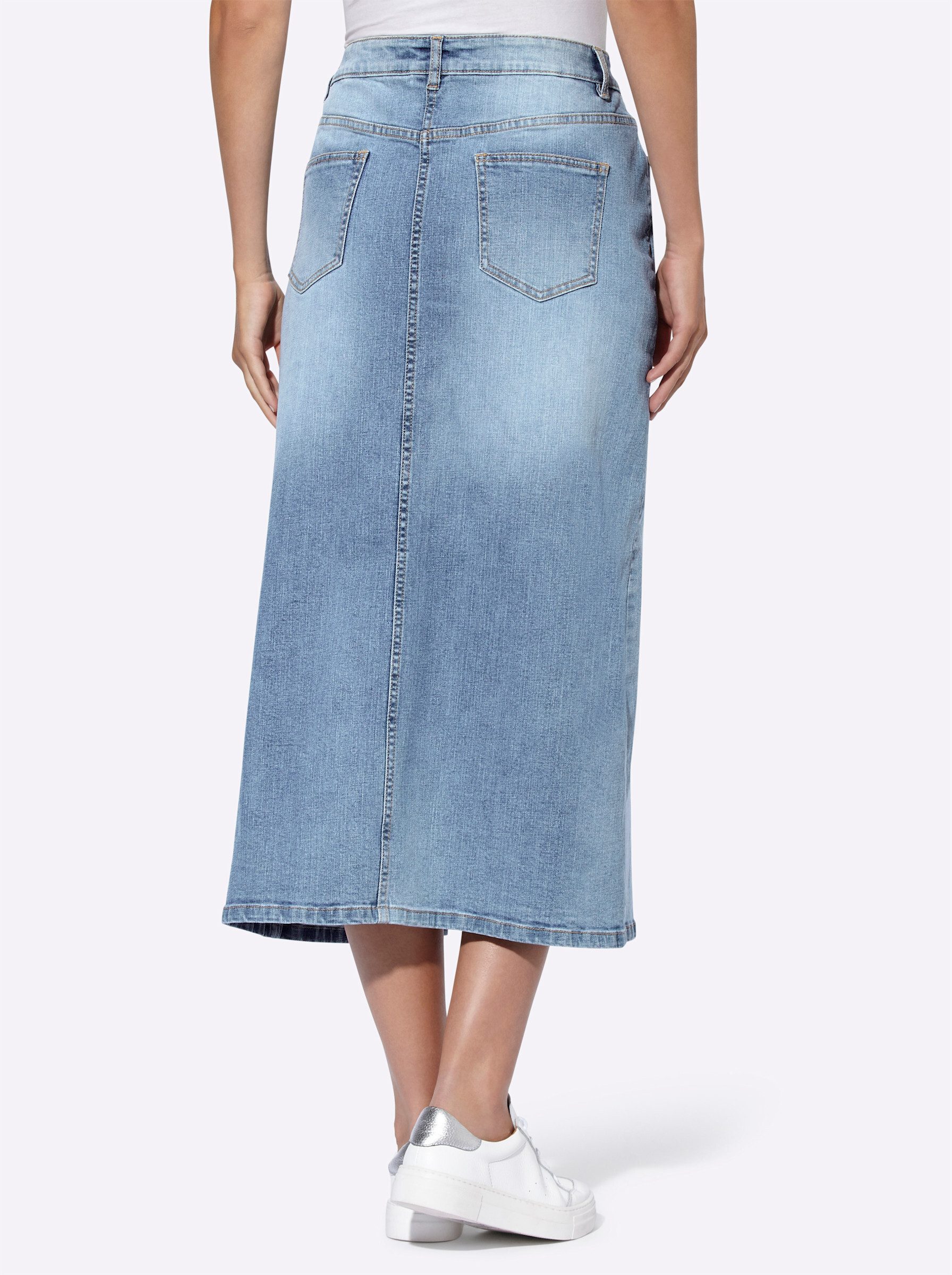 heine A-Linien-Rock Jeans-Rock