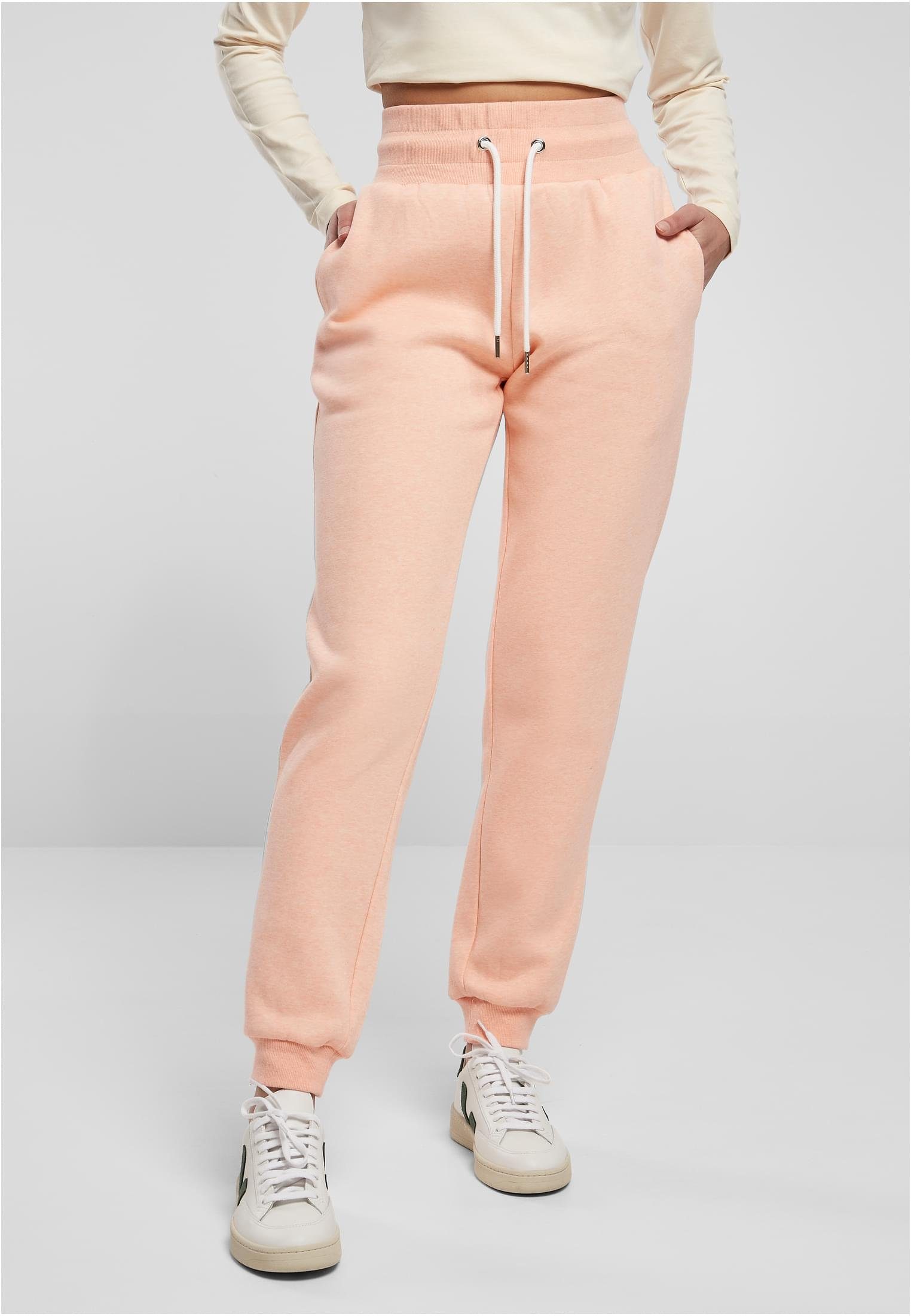 URBAN Pants lässig Hose Color diese Waist CLASSICS ein Sweat Ob Stoffhose High ist Damen oder Ladies Melange must-have formell, (1-tlg),